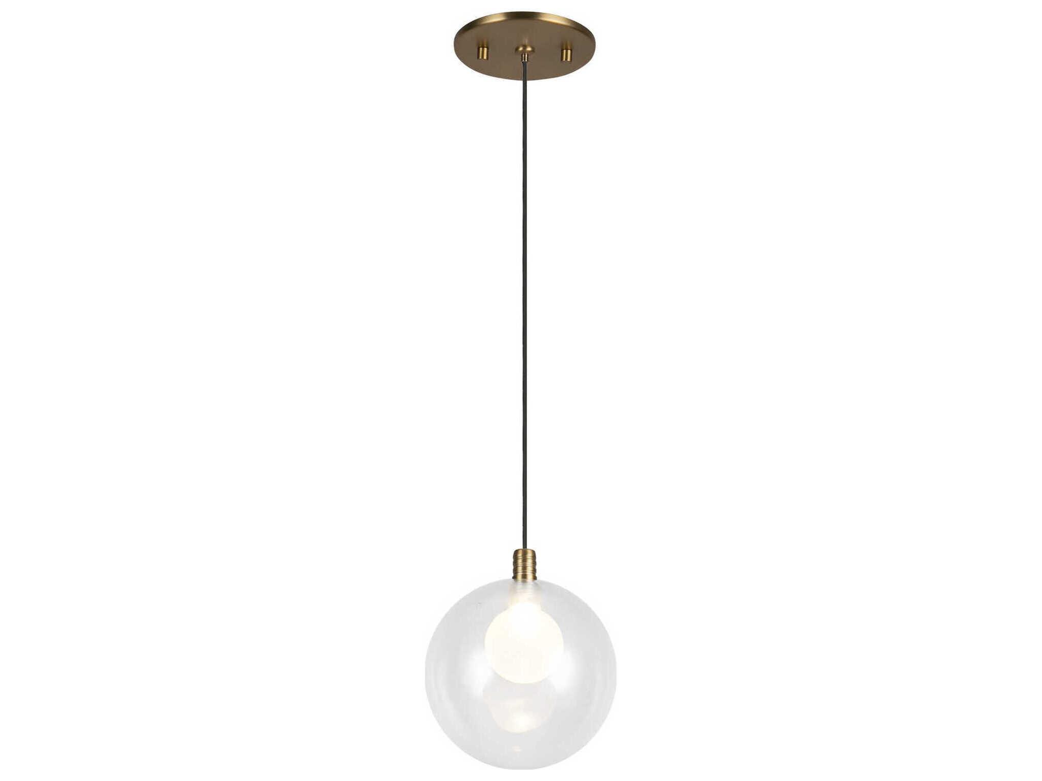 Kuzco Lighting Bolla Brushed Gold Globe Mini Pendant