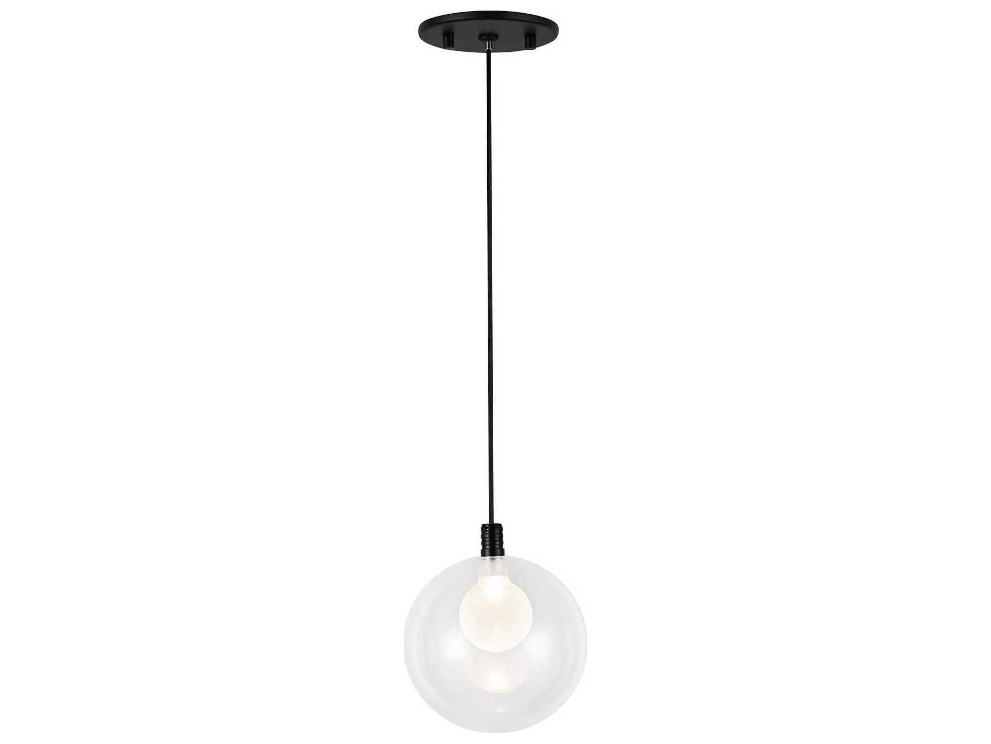 Kuzco Lighting Bolla Black Globe Mini Pendant