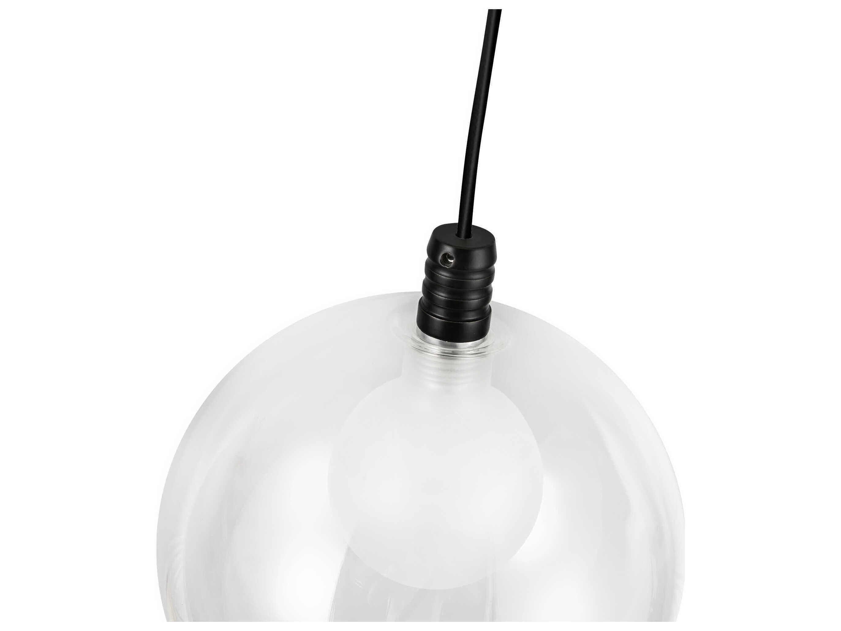 Kuzco Lighting Bolla Black Globe Mini Pendant