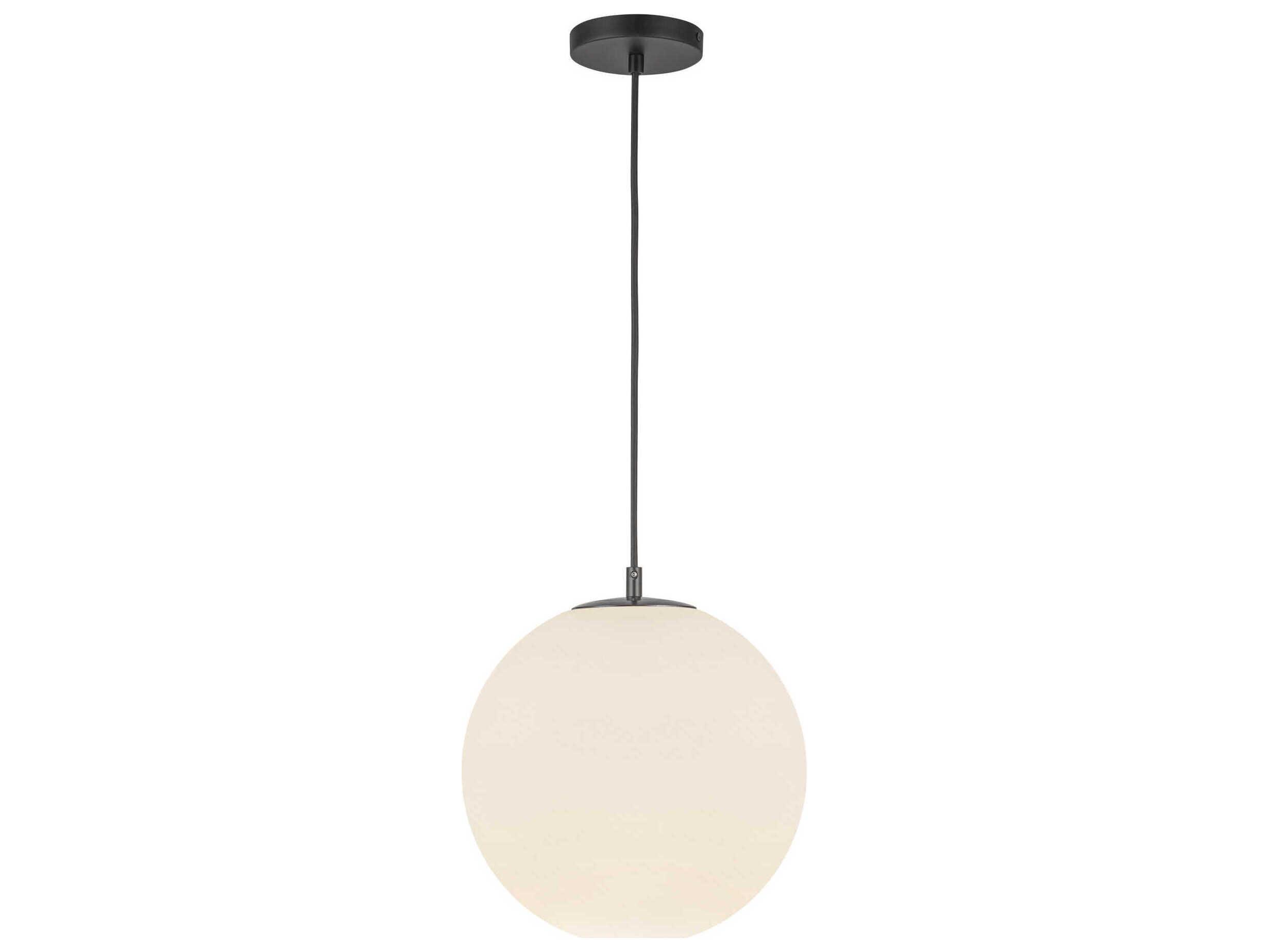 Kuzco Lighting Marco 1-Light Black Globe Mini Pendant