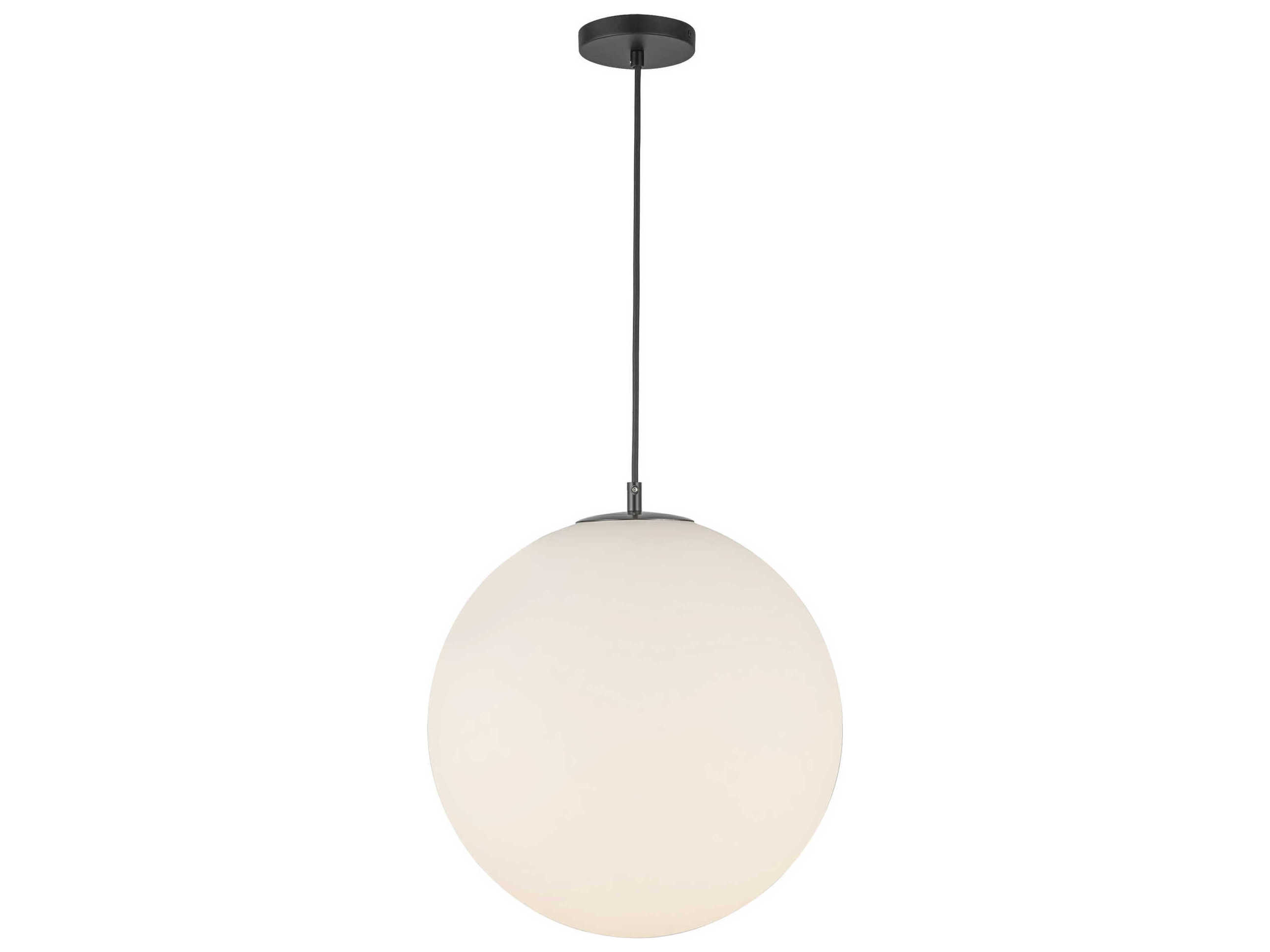 Kuzco Lighting Marco 1-Light Black Globe Pendant