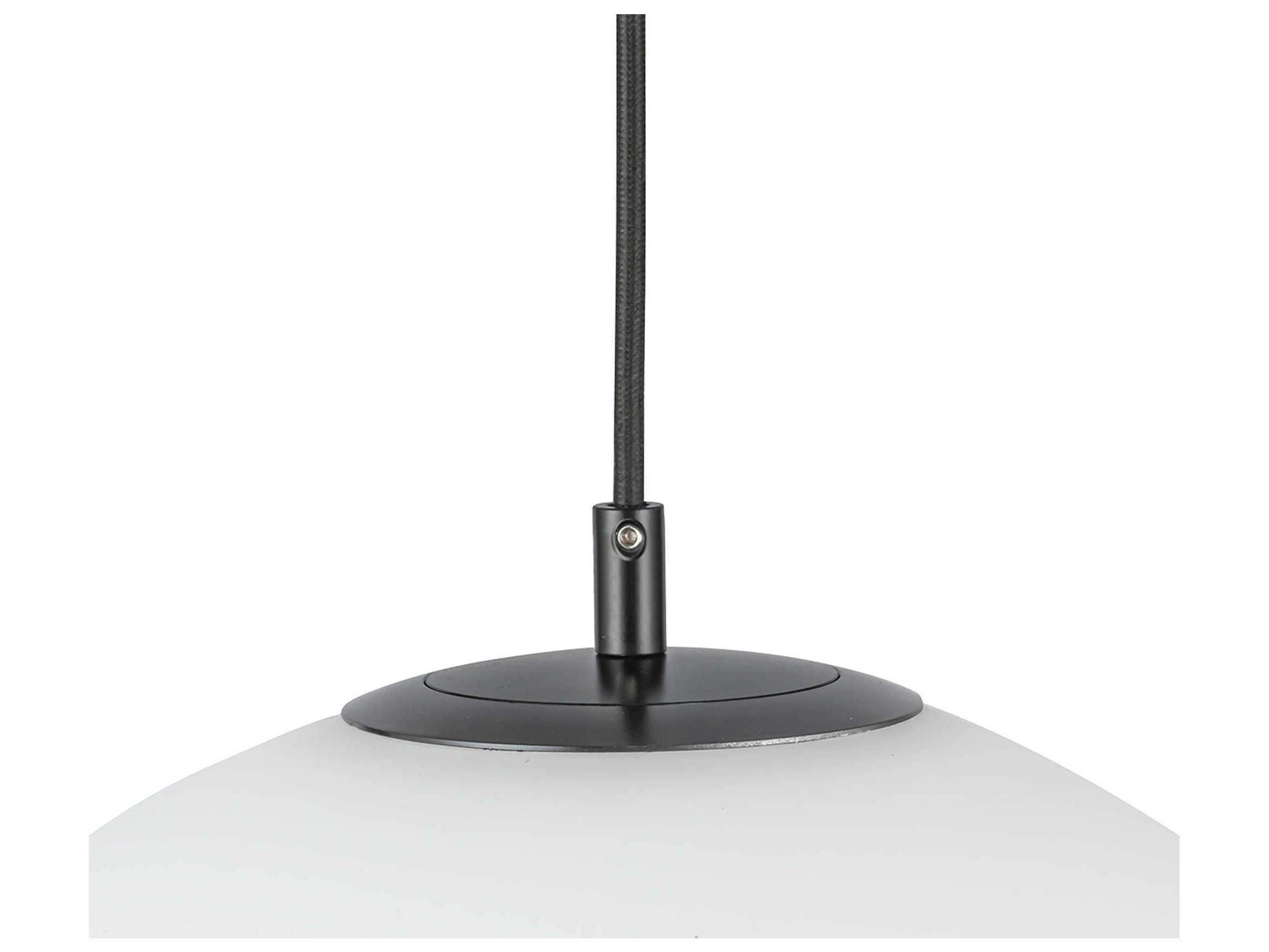 Kuzco Lighting Marco 1-Light Black Globe Pendant