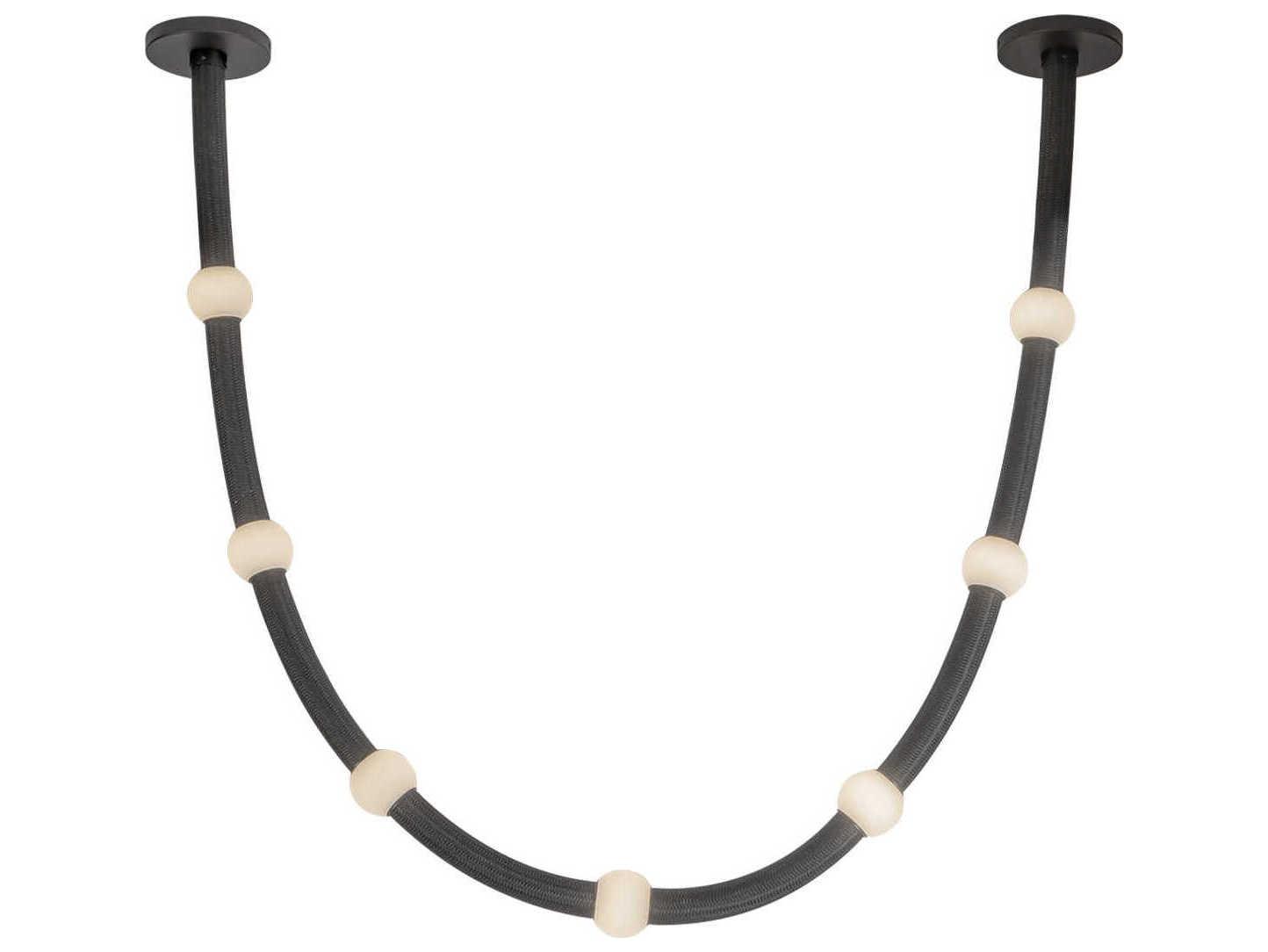 Kuzco Lighting Corda Black Linear Pendant