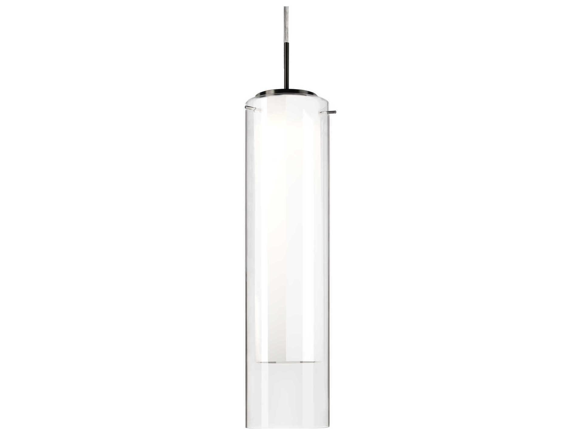 Kuzco Lighting Verona Brushed Nickel Cylinder Mini Pendant