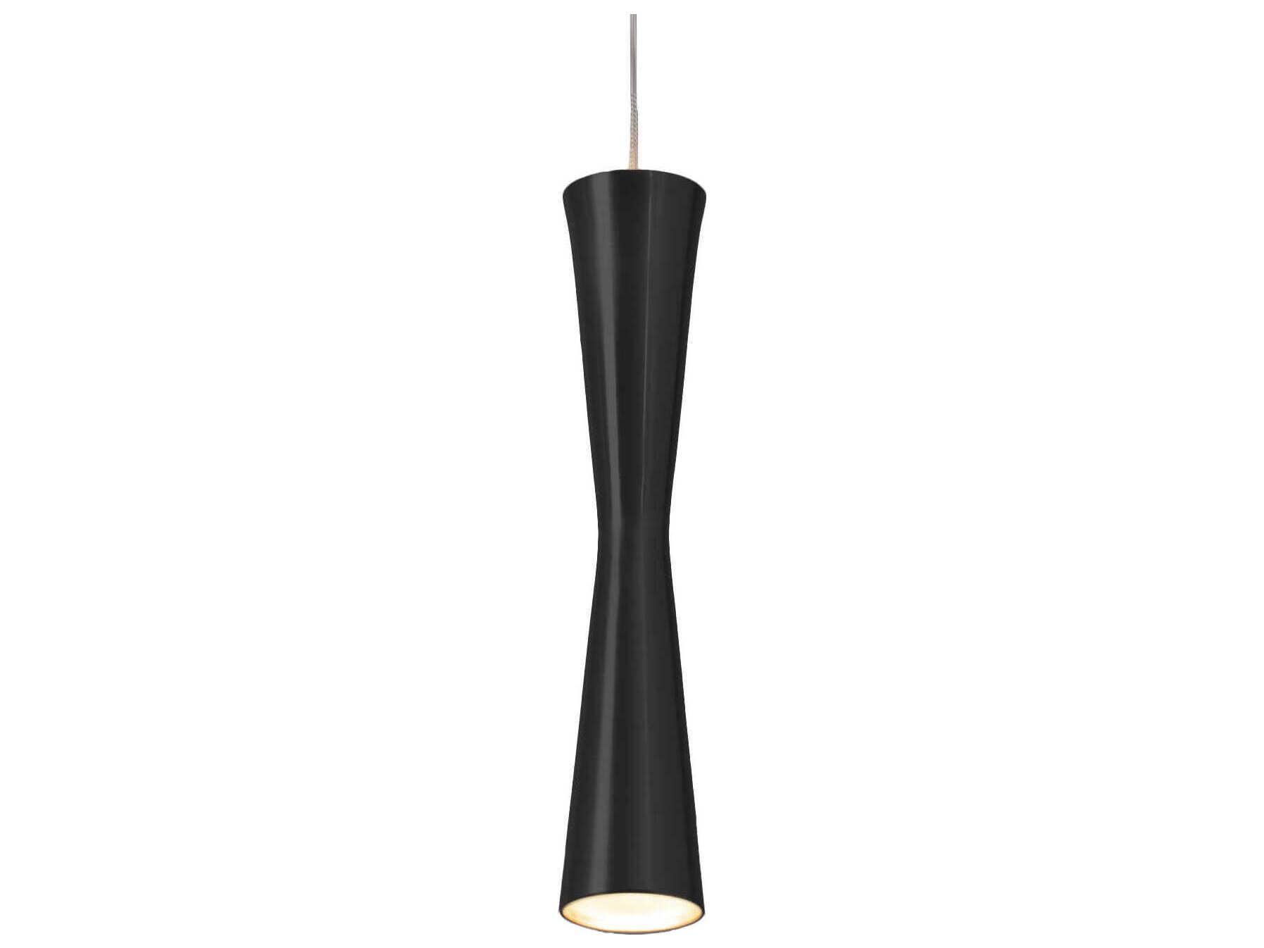 Kuzco Lighting Robson Black Cylinder Mini Pendant
