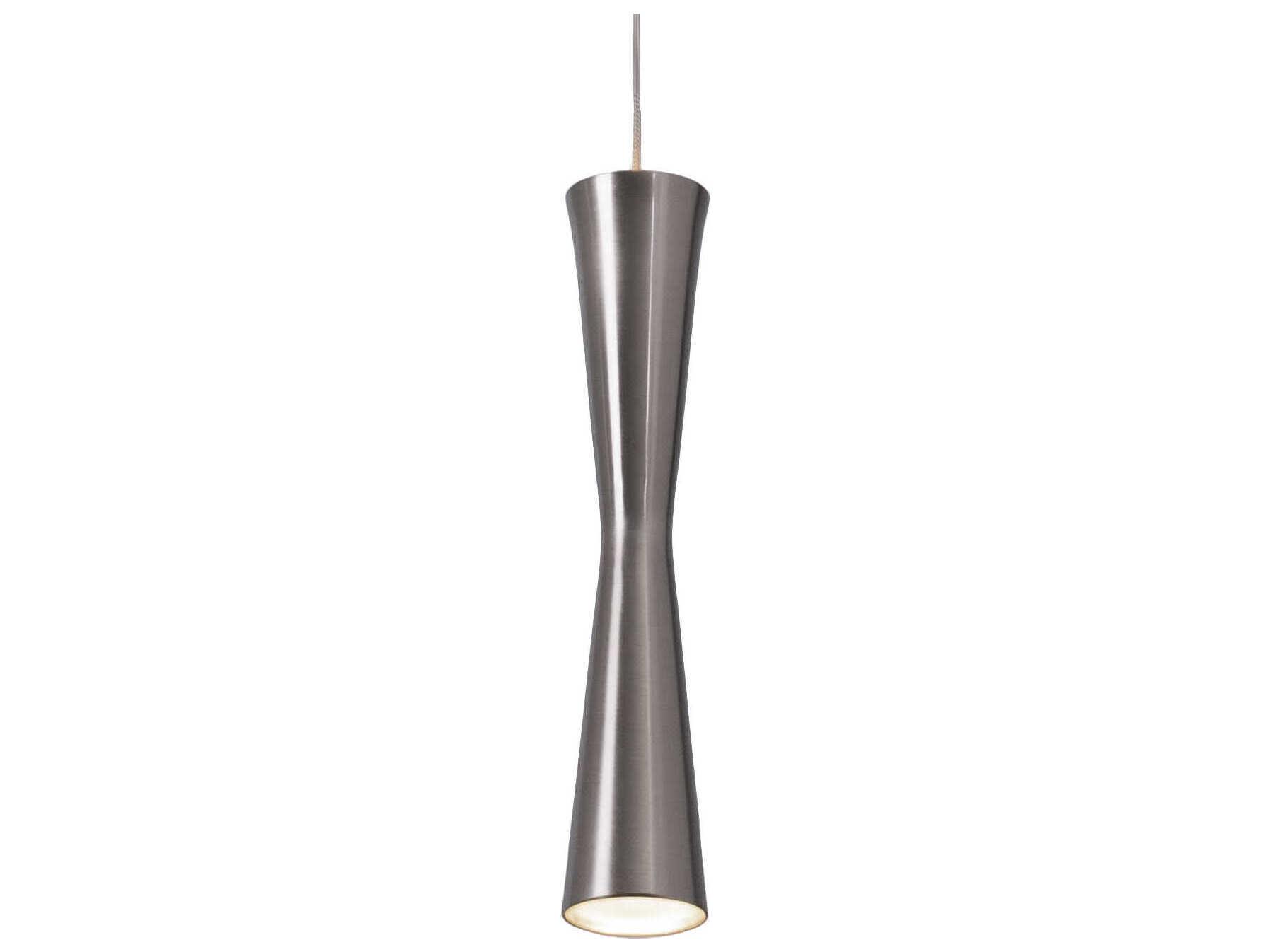 Kuzco Lighting Robson Brushed Nickel Cylinder Mini Pendant