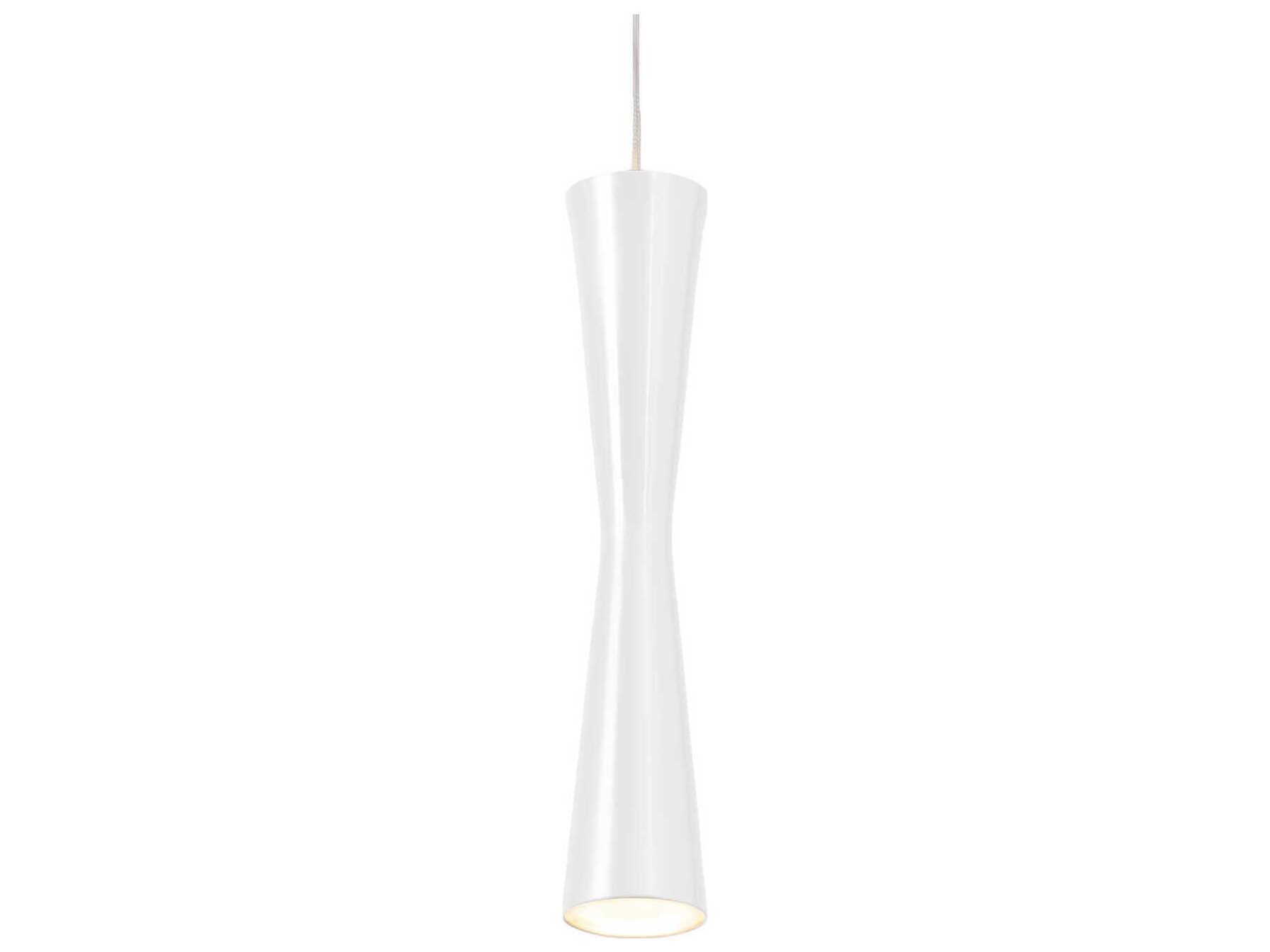Kuzco Lighting Robson White Cylinder Mini Pendant