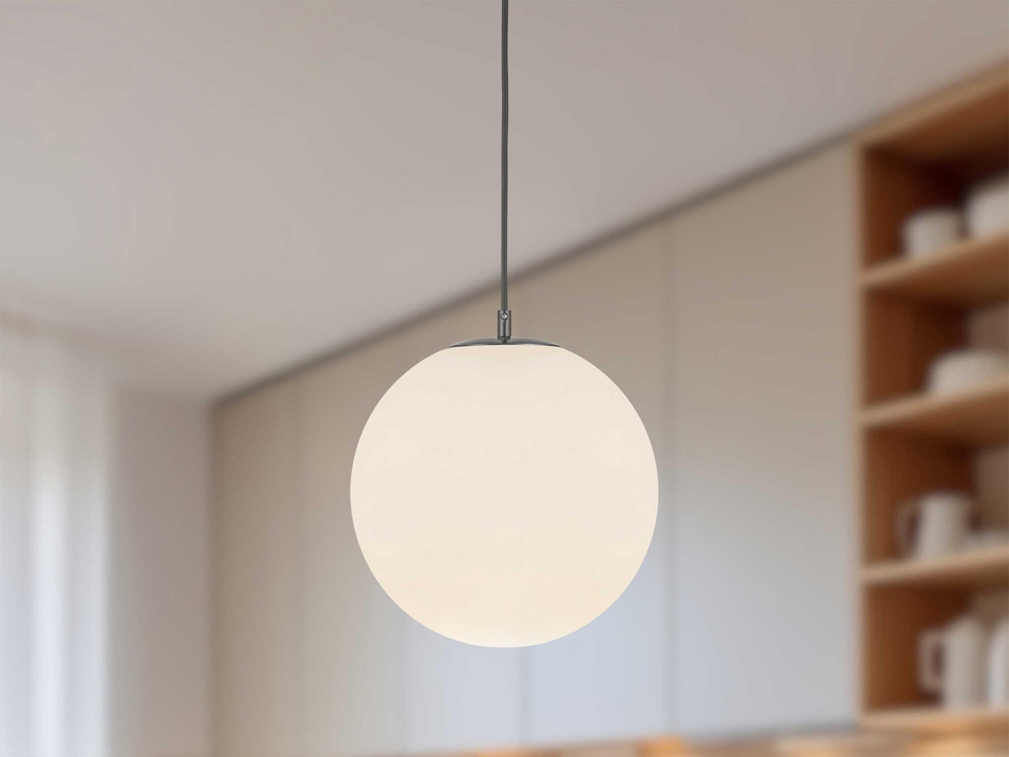 Kuzco Lighting Marco Black Globe Mini Pendant