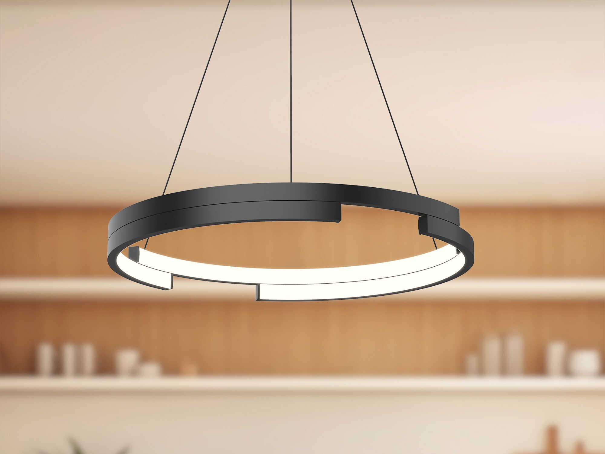 Kuzco Lighting Anello Minor Black Round Pendant