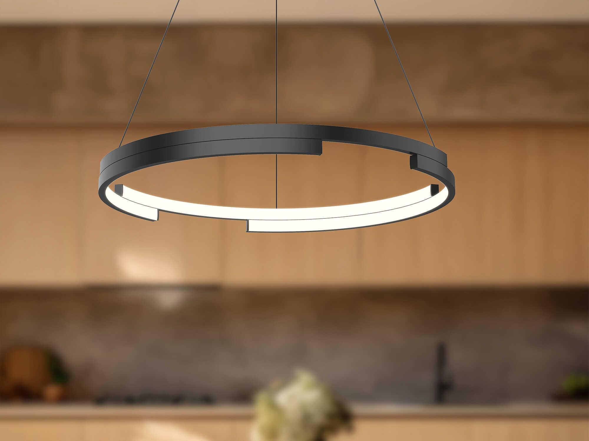 Kuzco Lighting Anello Minor Black Round Pendant
