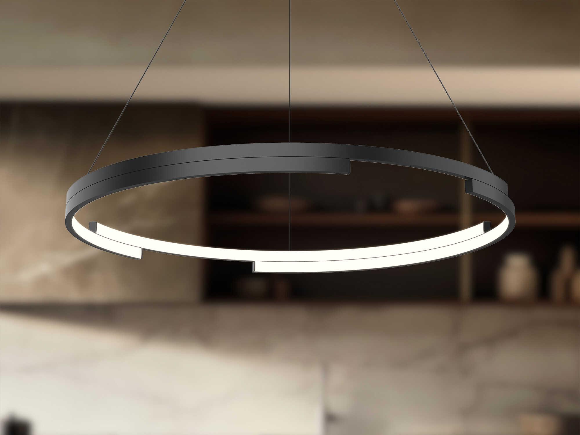 Kuzco Lighting Anello Minor Black Round Pendant