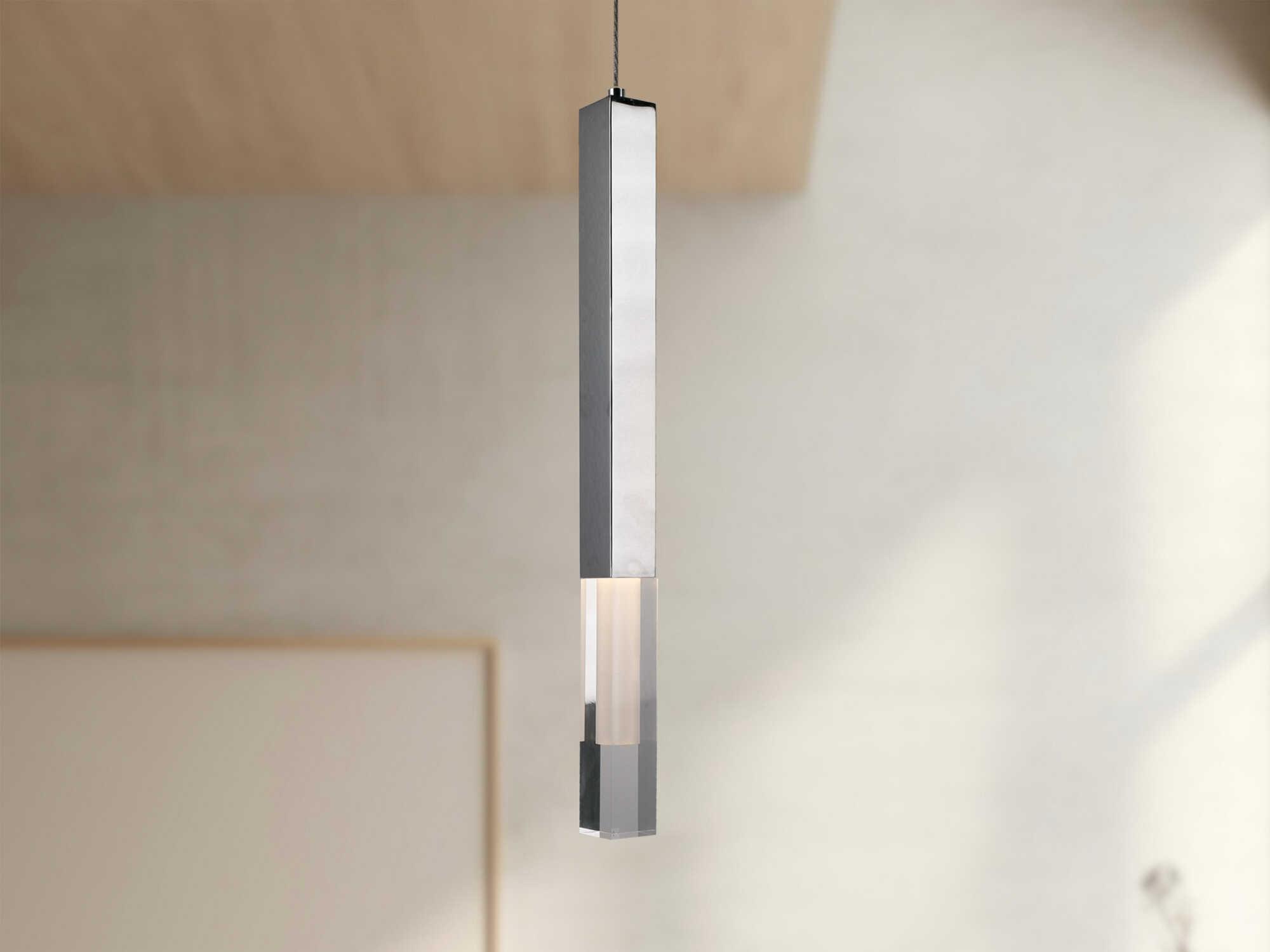 Kuzco Lighting Martelo Chrome Linear Mini Pendant