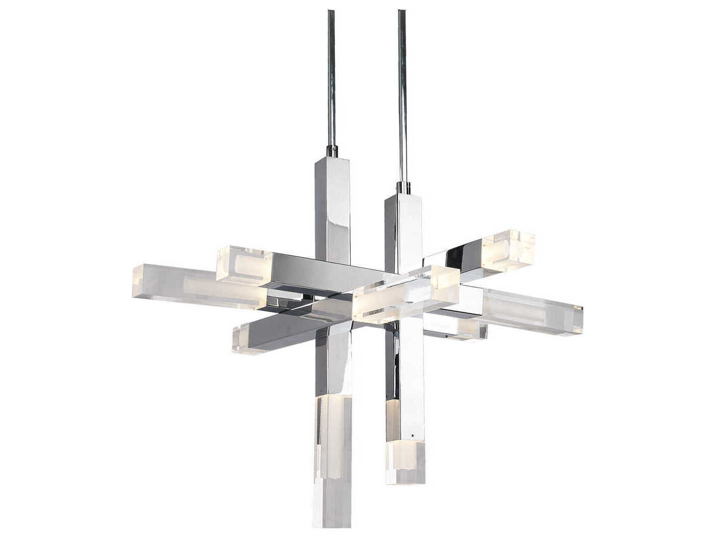 Kuzco Lighting Martelo Chrome Linear Pendant