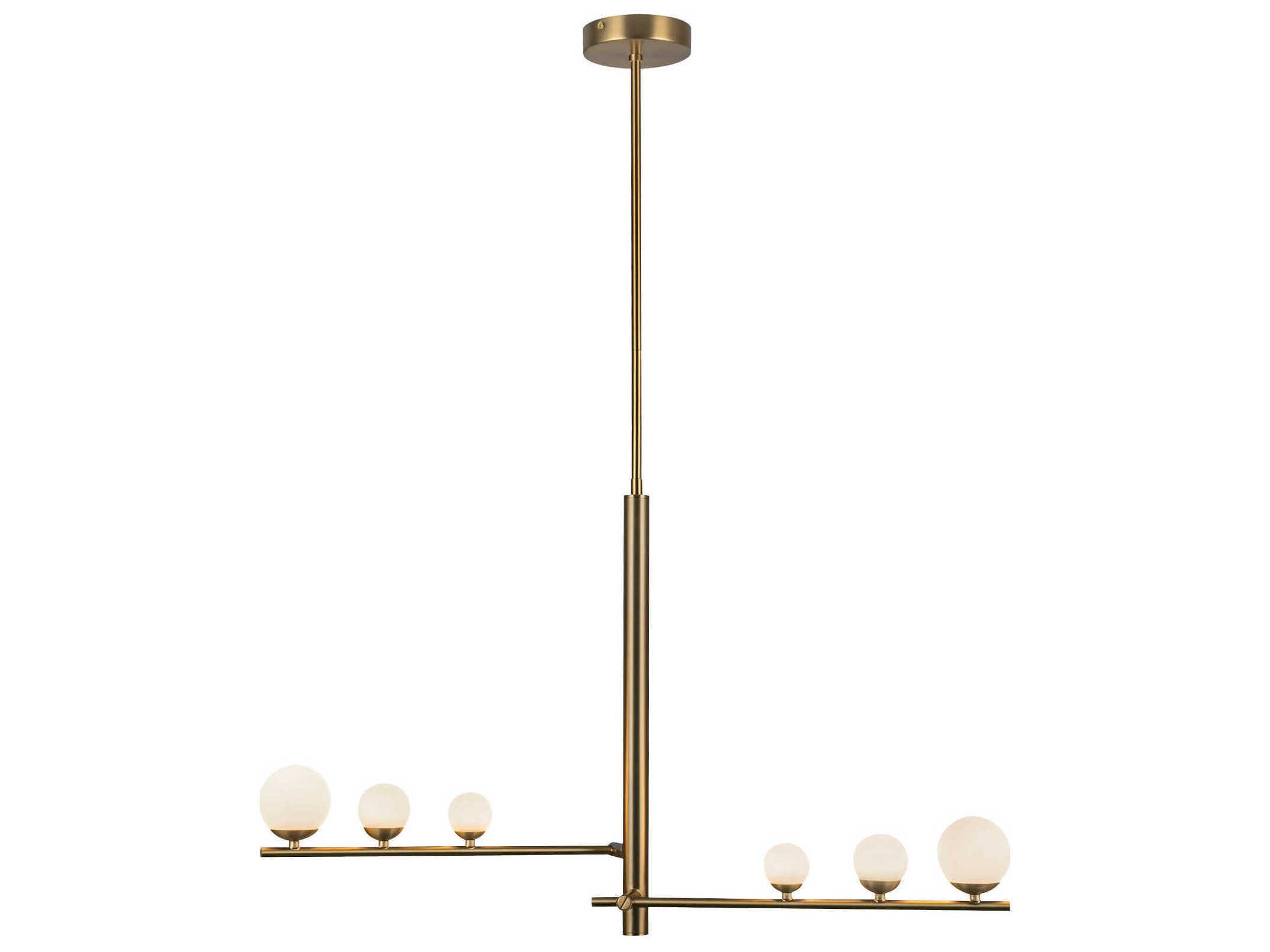 Kuzco Lighting Juniper Brushed Gold Globe Island Pendant