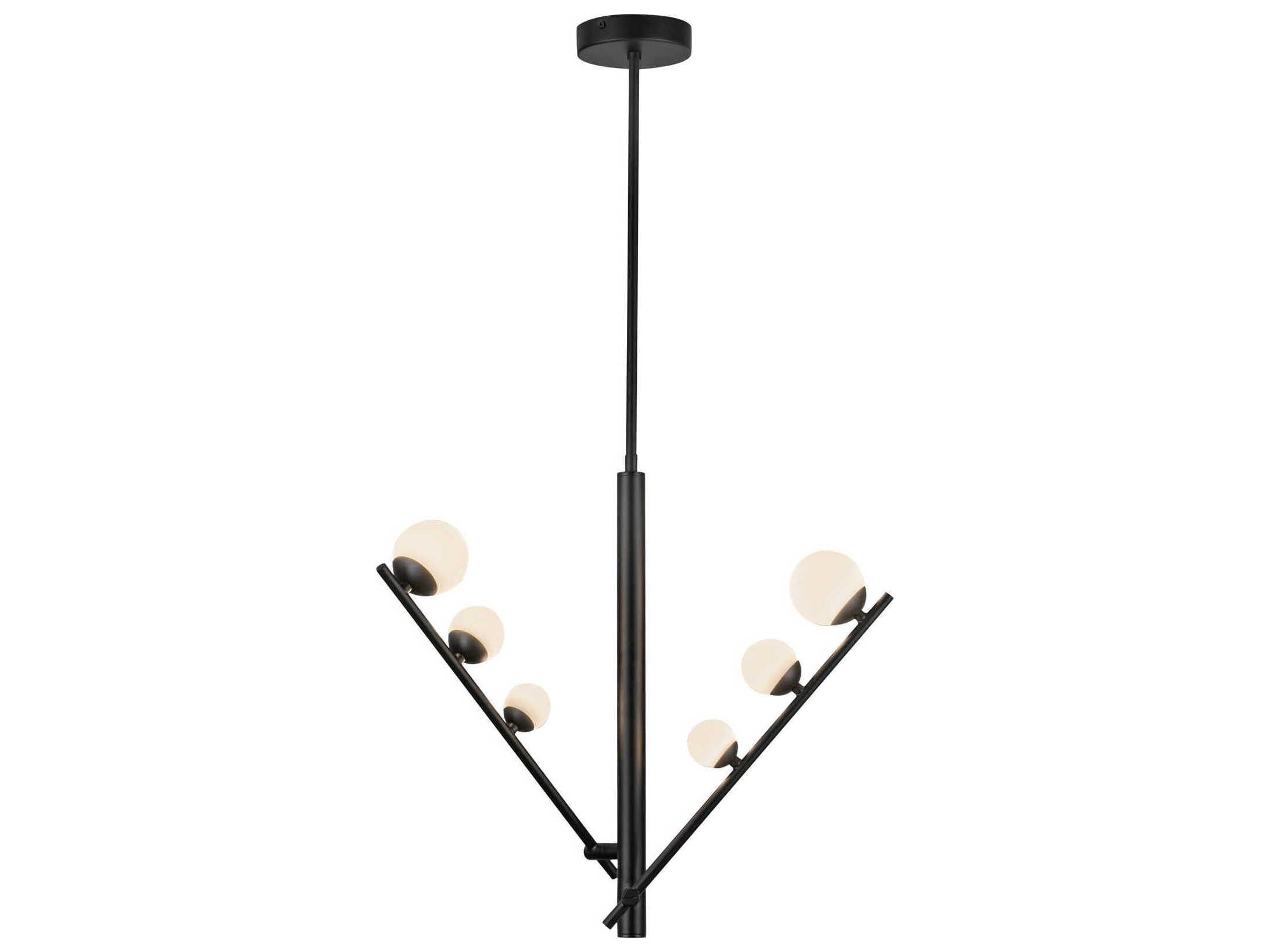 Kuzco Lighting Juniper Black Globe Island Pendant