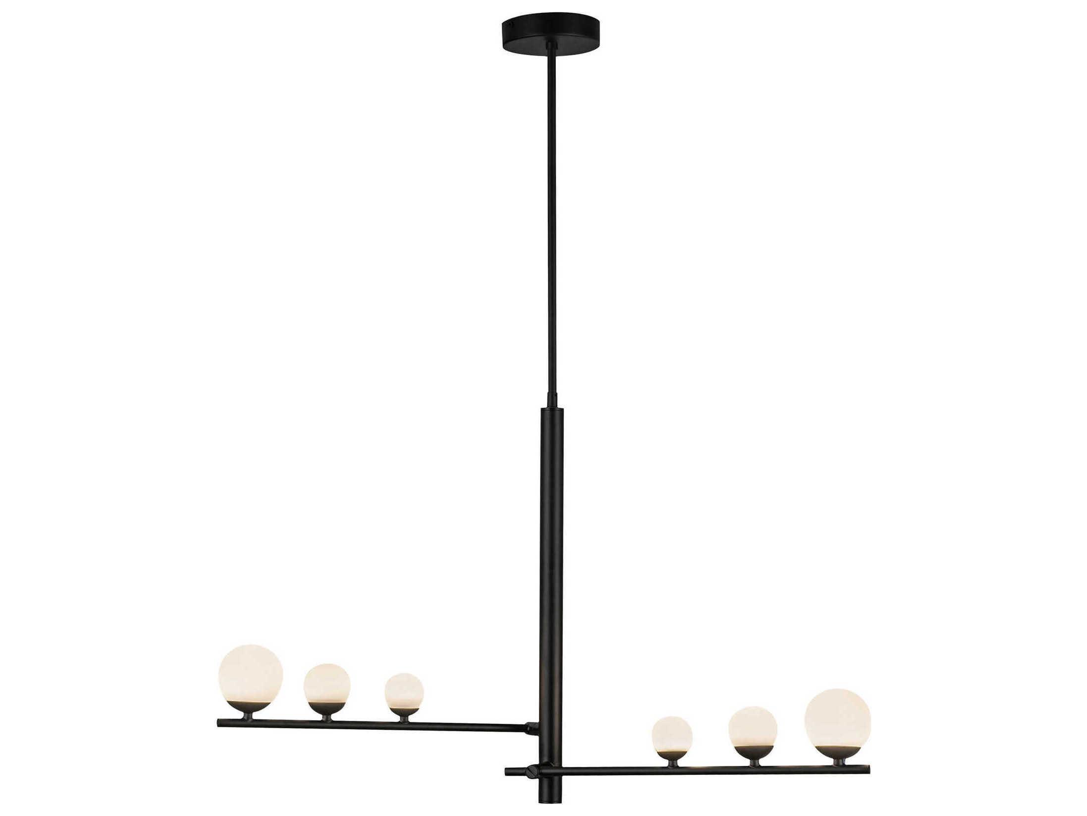 Kuzco Lighting Juniper Black Globe Island Pendant