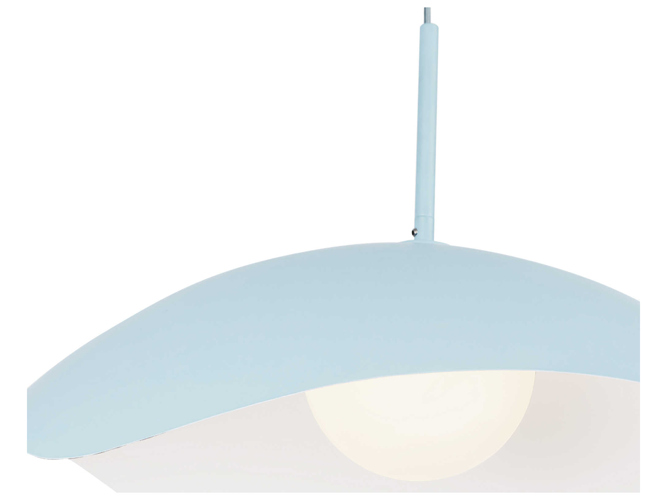 Kuzco Lighting Kirby 1-Light Cerulean Blue Dome Pendant