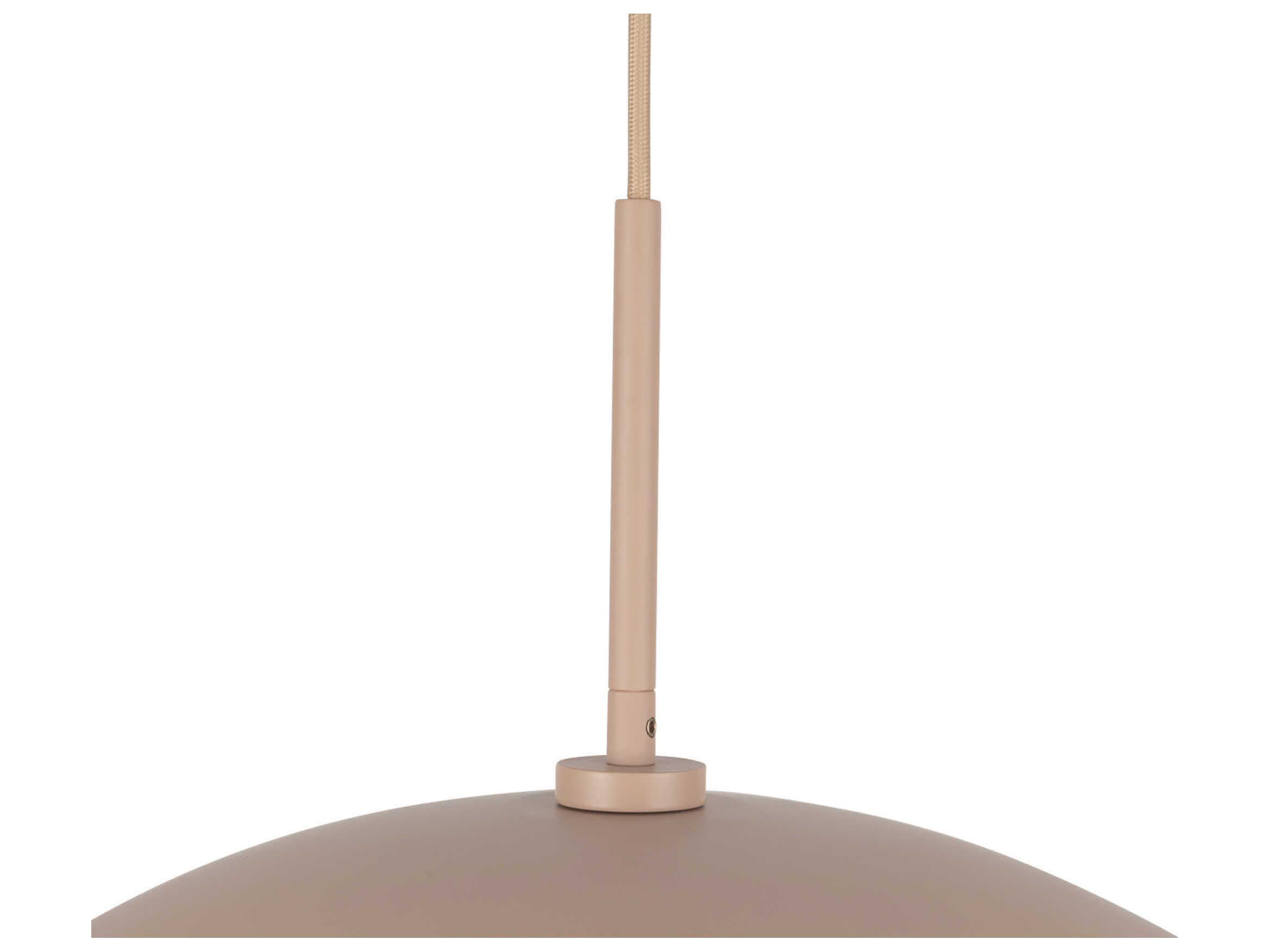 Kuzco Lighting Kirby 1-Light Peach Orange Dome Pendant