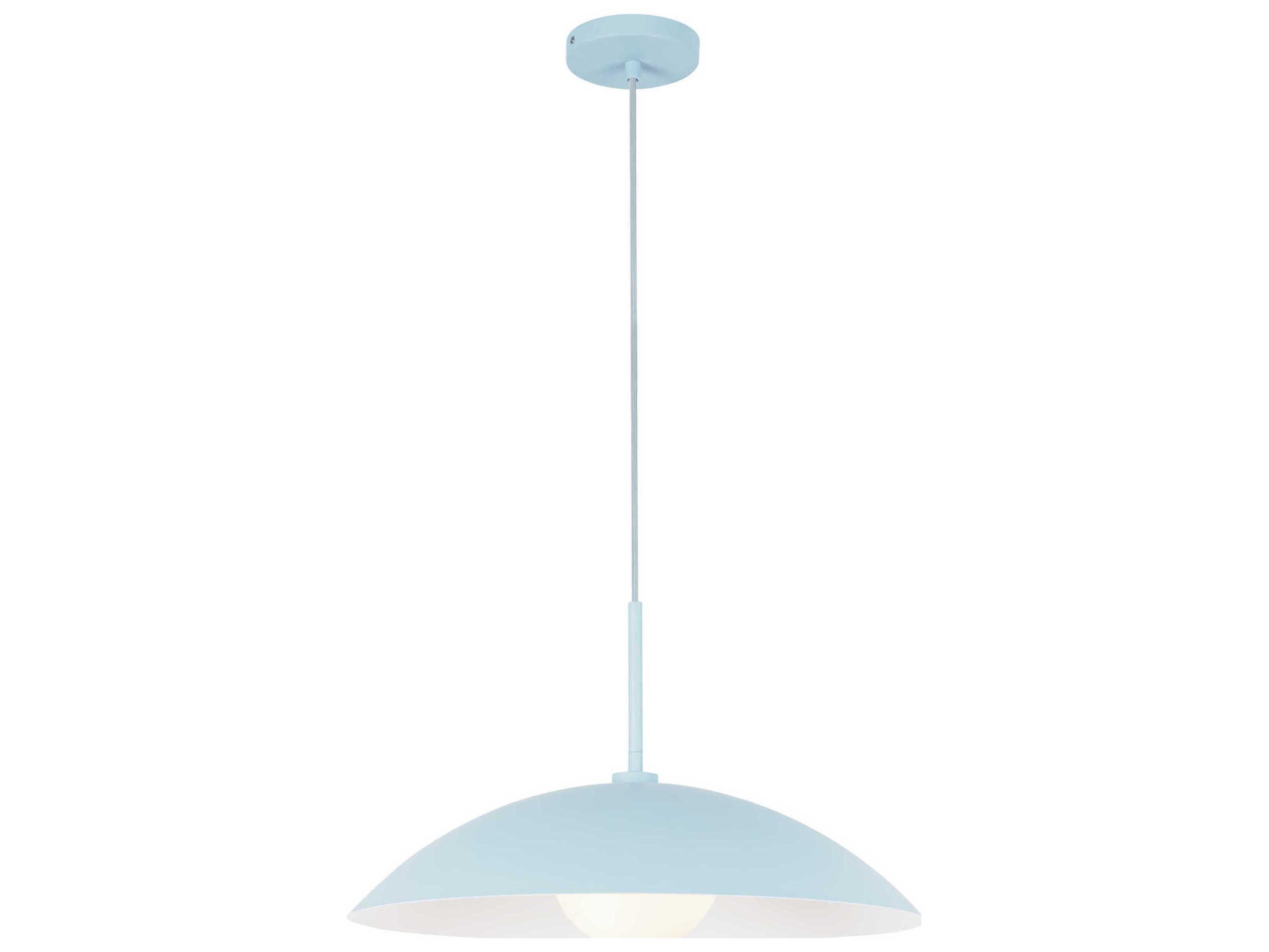 Kuzco Lighting Regent 1-Light Cerulean Blue Dome Pendant
