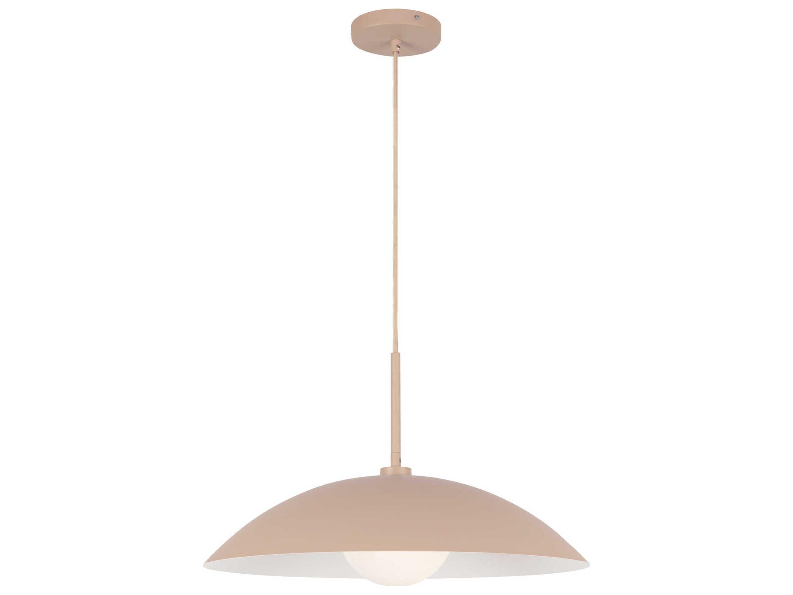 Kuzco Lighting Regent 1-Light Peach Orange Dome Pendant