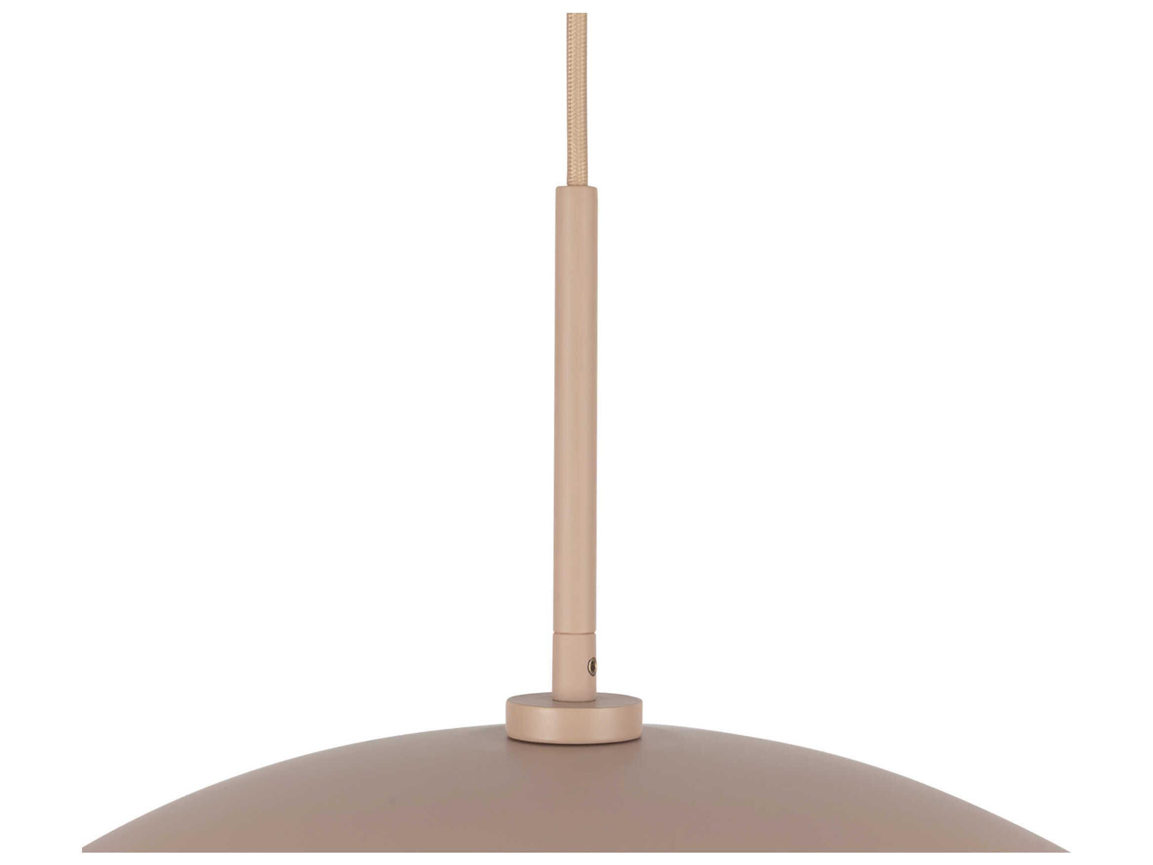 Kuzco Lighting Regent 1-Light Peach Orange Dome Pendant