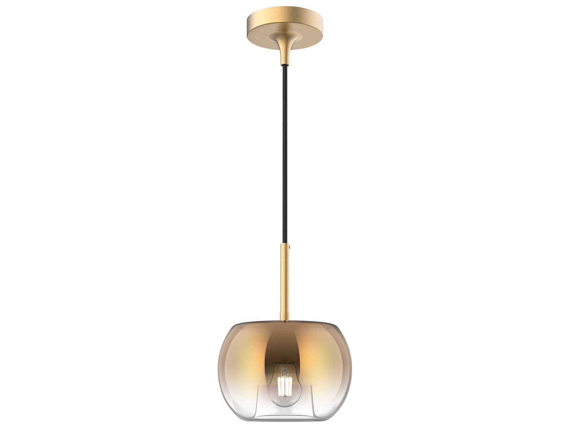 Kuzco Lighting Samar 1-Light Brushed Gold Copper Globe Mini Pendant