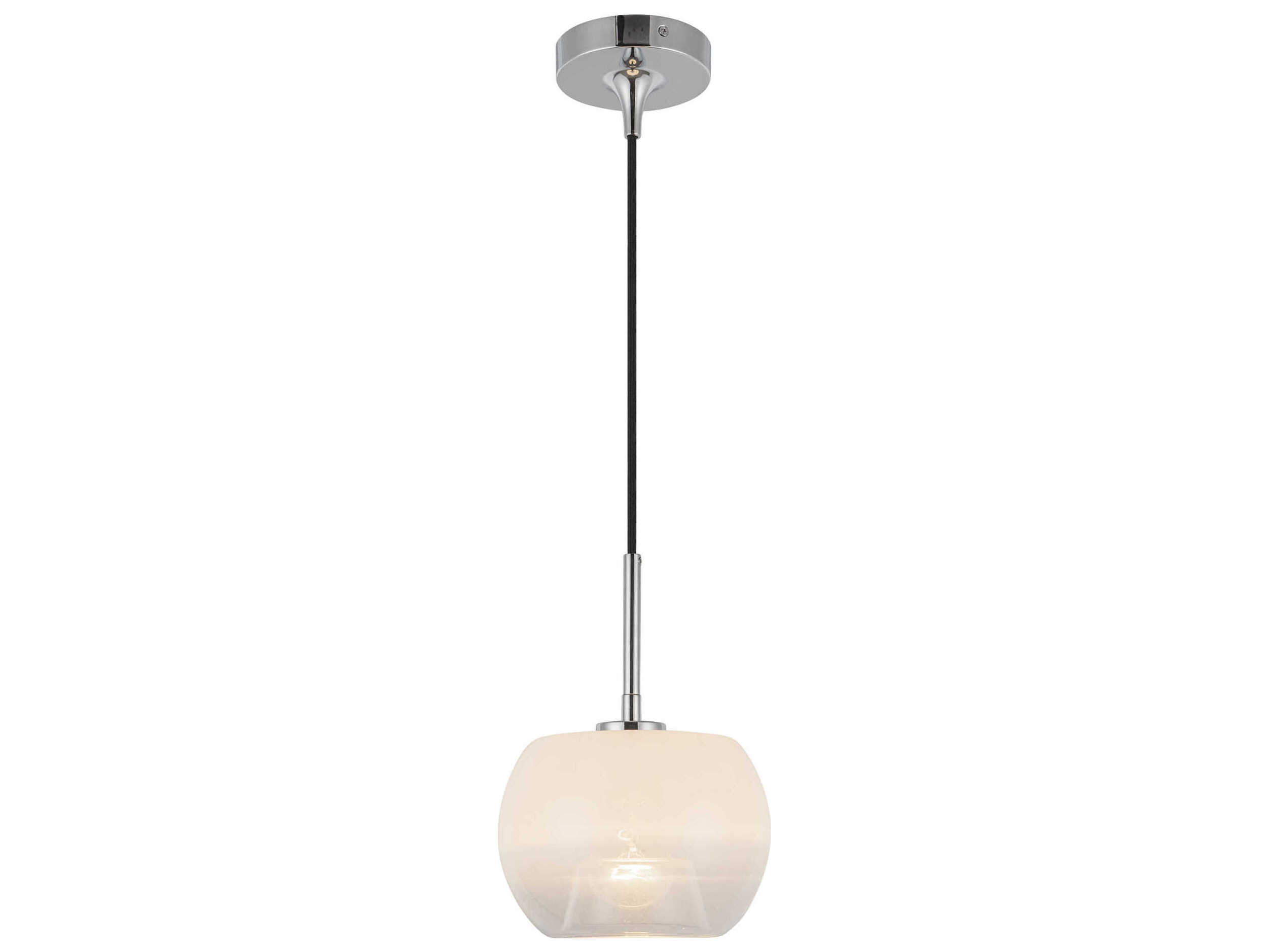 Kuzco Lighting Samar 1-Light Chrome Globe Mini Pendant