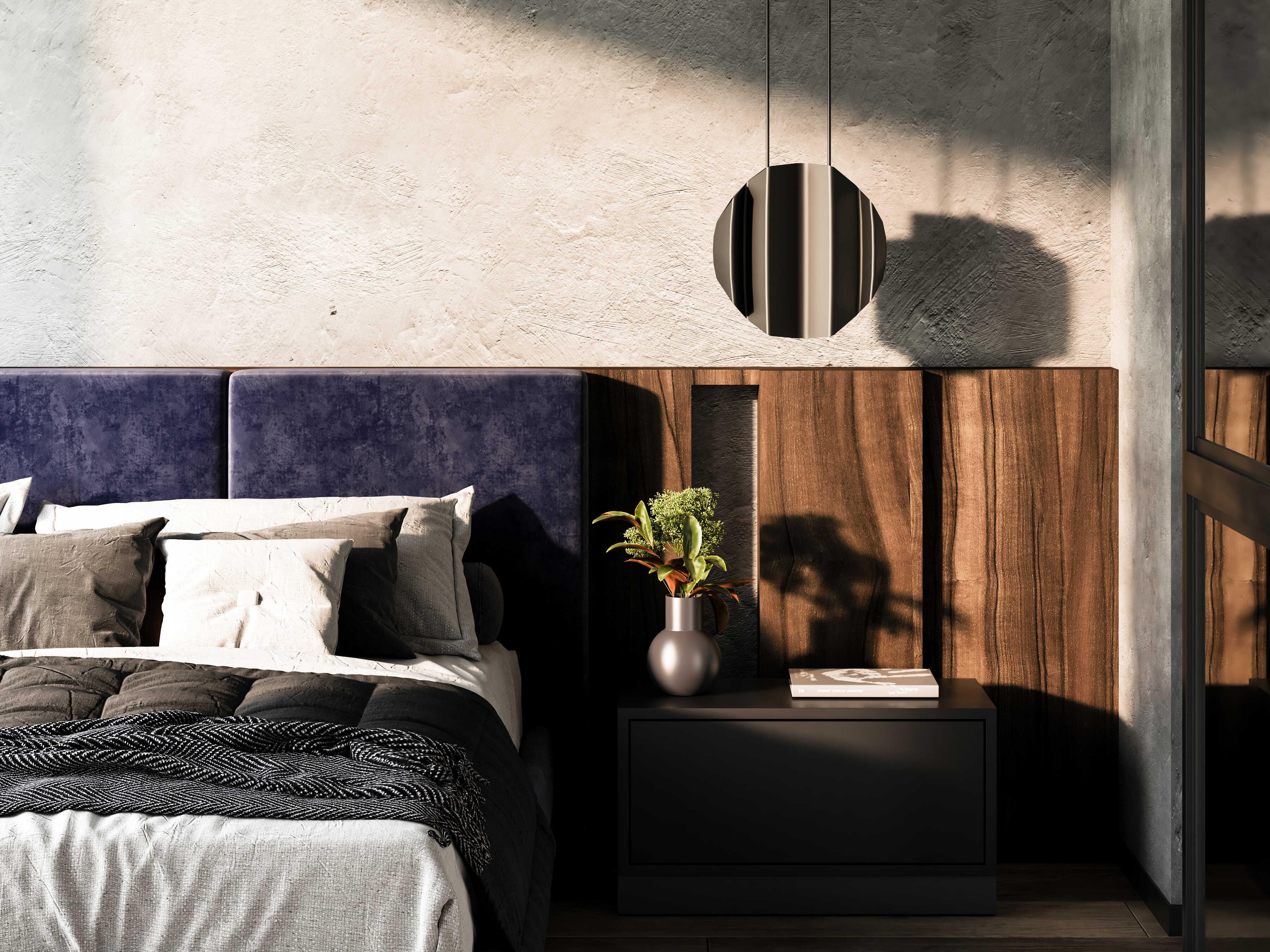 Kuzco Lighting Akira 2-Light Black Gold Geometric Pendant