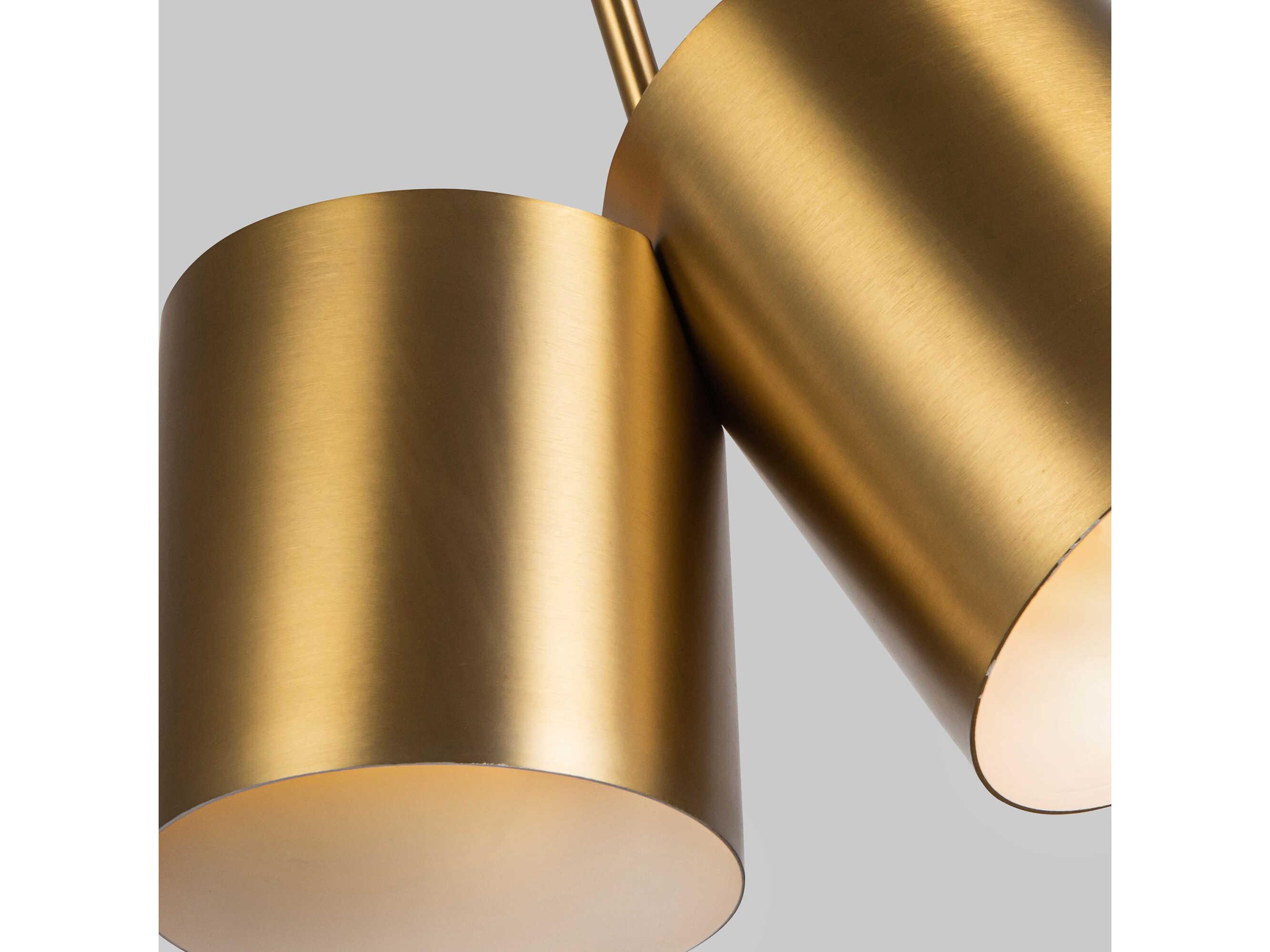 Kuzco Lighting Keiko 2-Light Brushed Gold Pendant