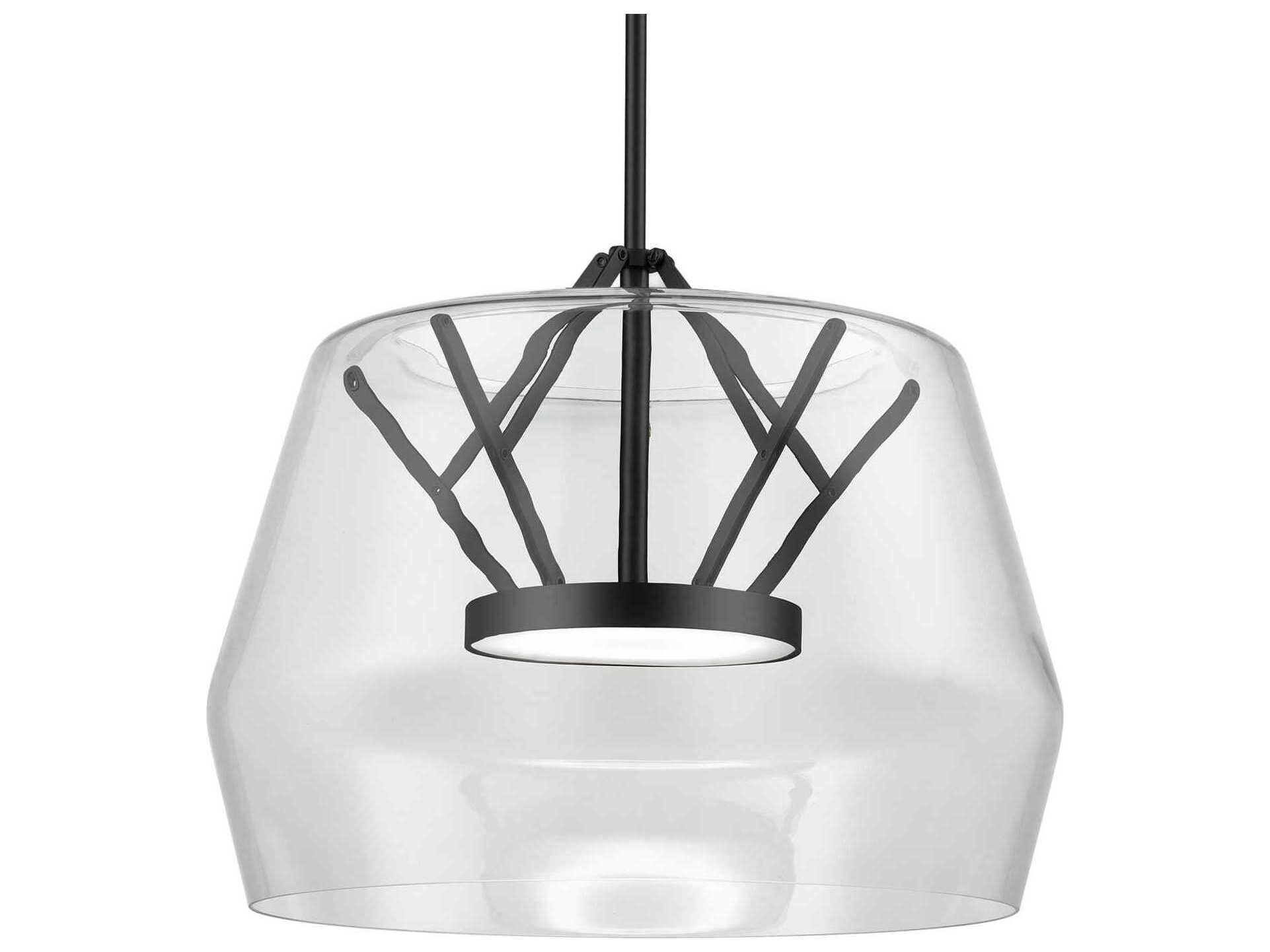 Kuzco Lighting Deco Black Geometric Pendant