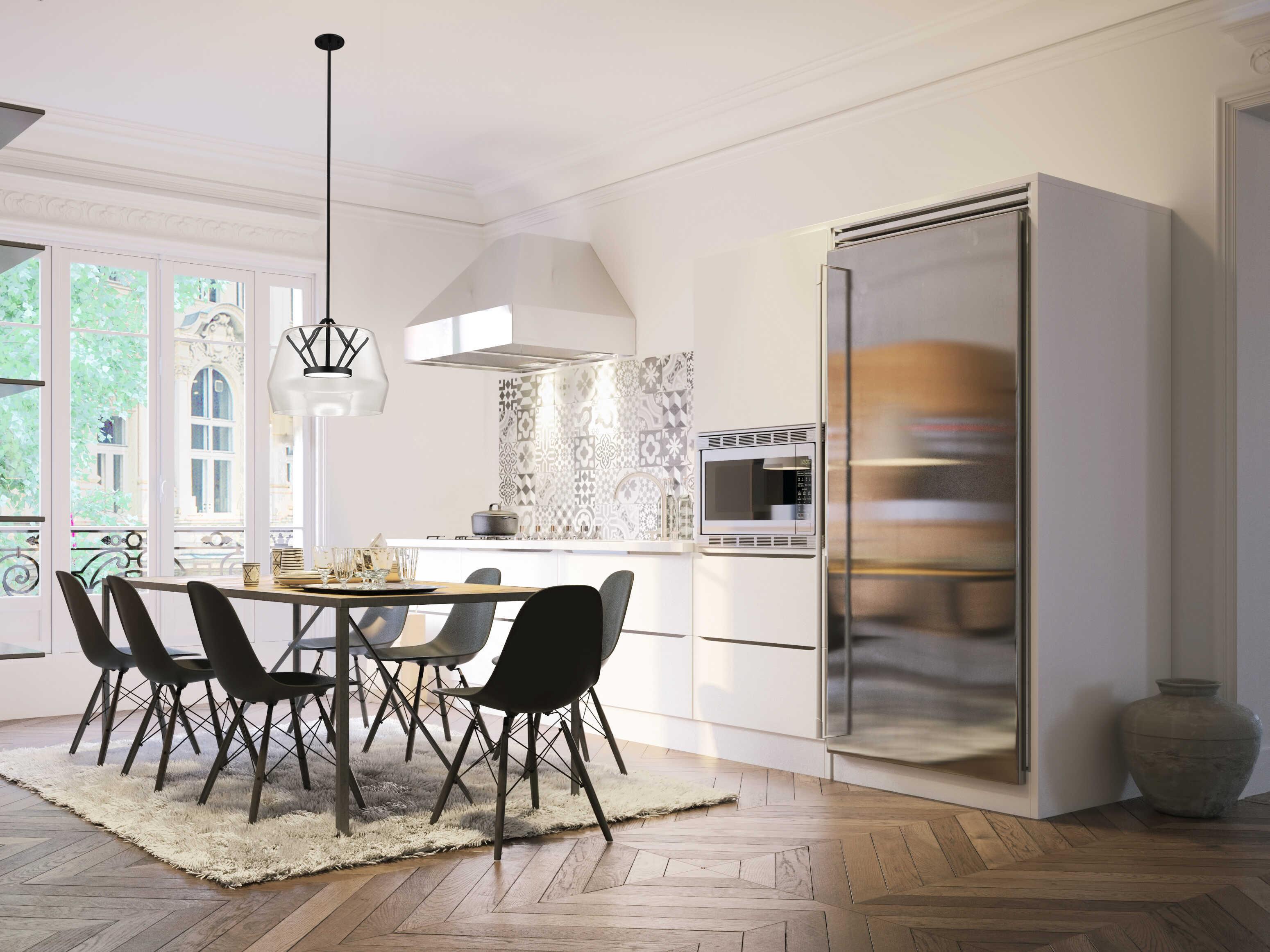 Kuzco Lighting Deco Black Geometric Pendant