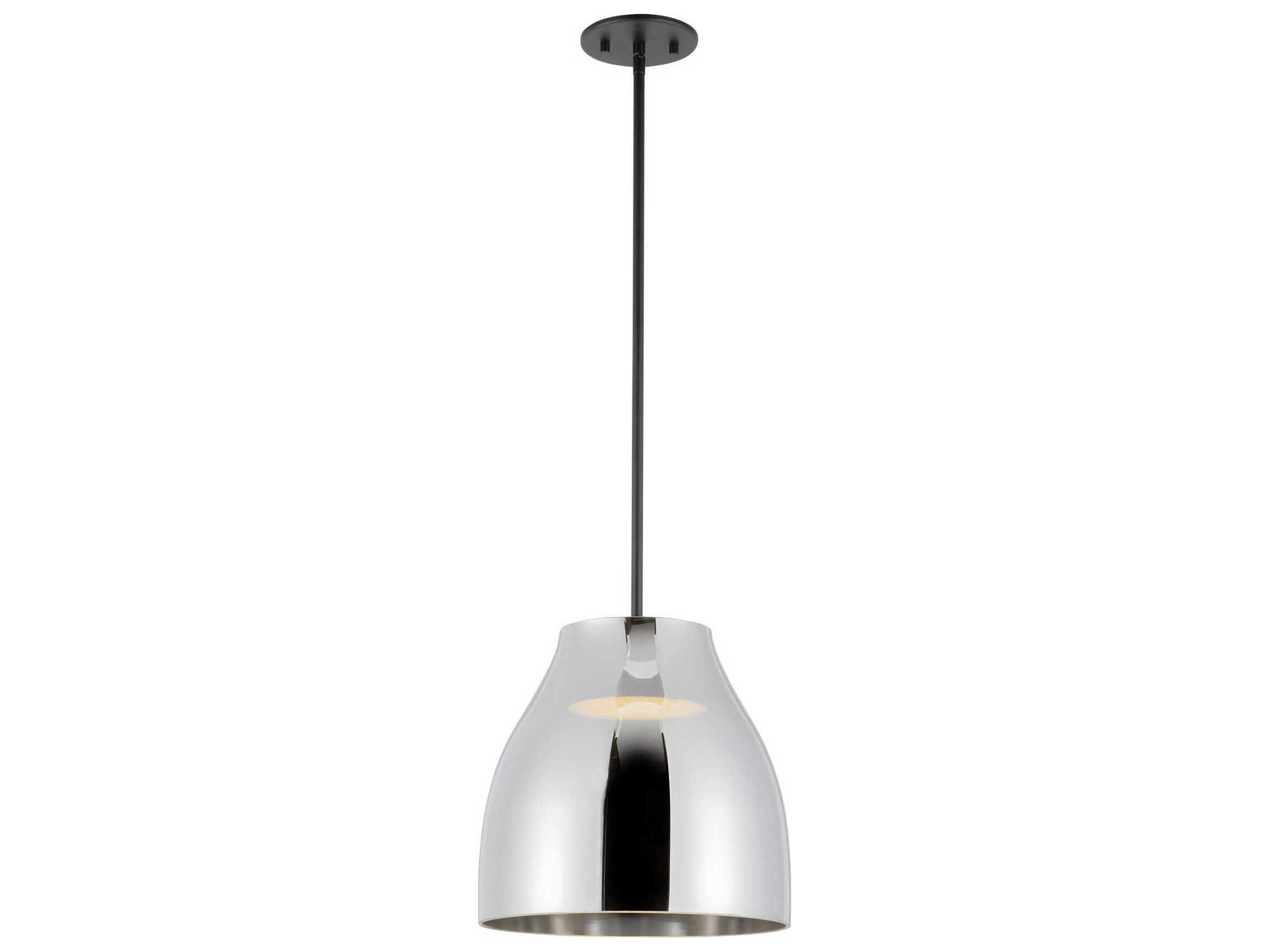 Kuzco Lighting Trinity Black Chrome Mini Pendant