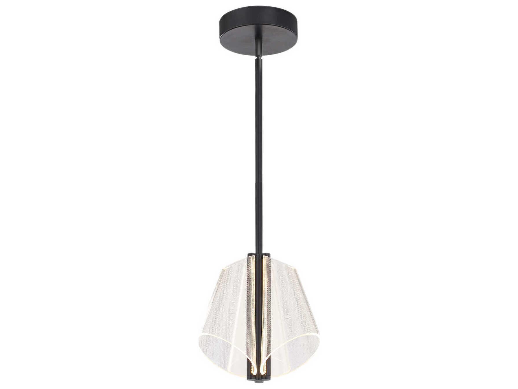 Kuzco Lighting Mulberry Black Geometric Mini Pendant
