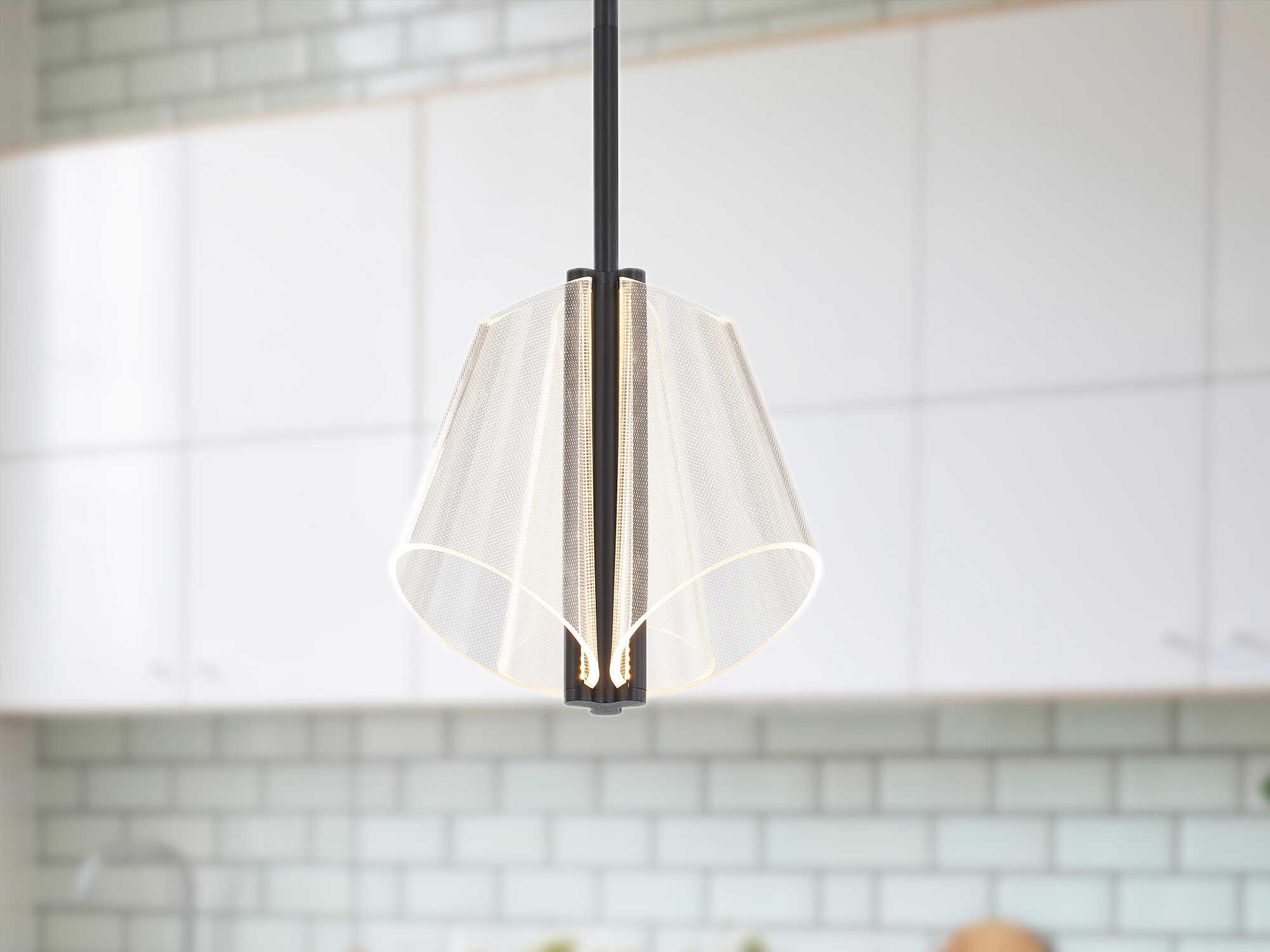 Kuzco Lighting Mulberry Black Geometric Mini Pendant