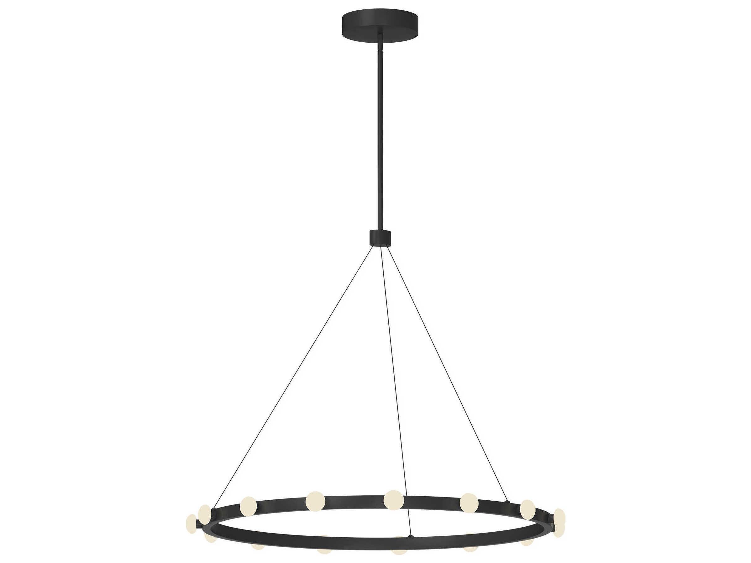 Kuzco Lighting Rezz Black Round Pendant