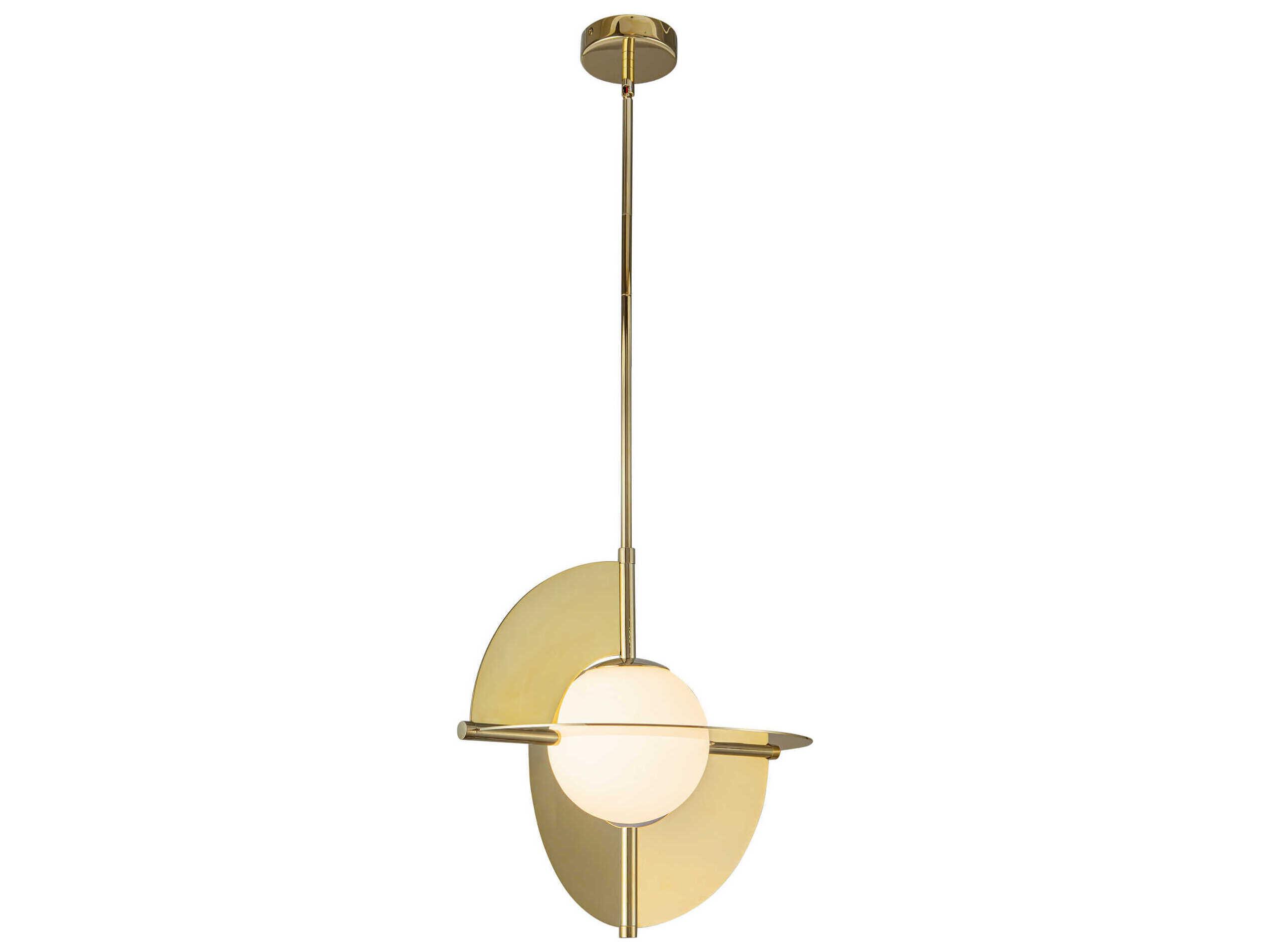 Kuzco Lighting Scorpio Metallic Brass Geometric Pendant