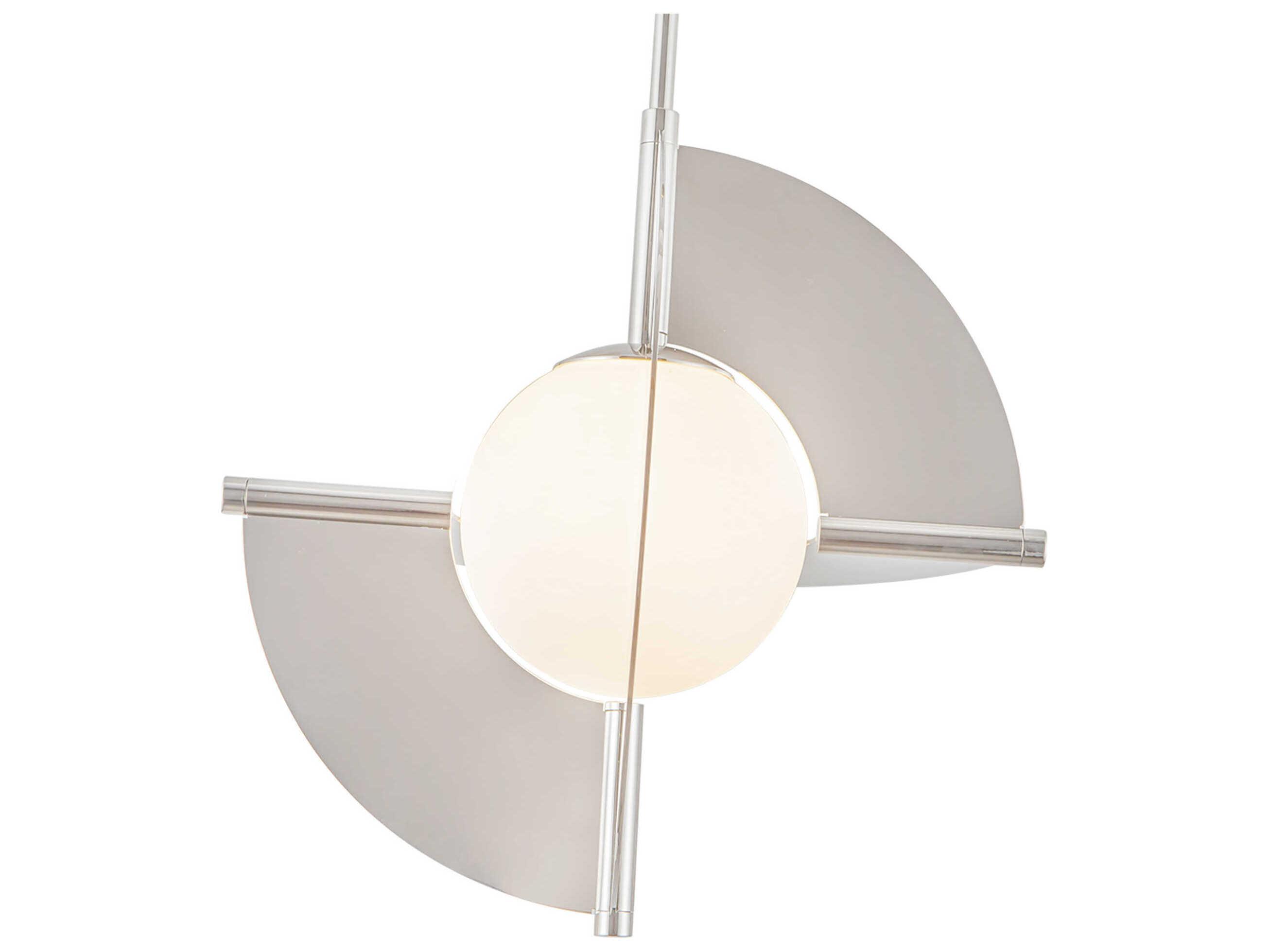 Kuzco Lighting Scorpio Polished Nickel Geometric Pendant