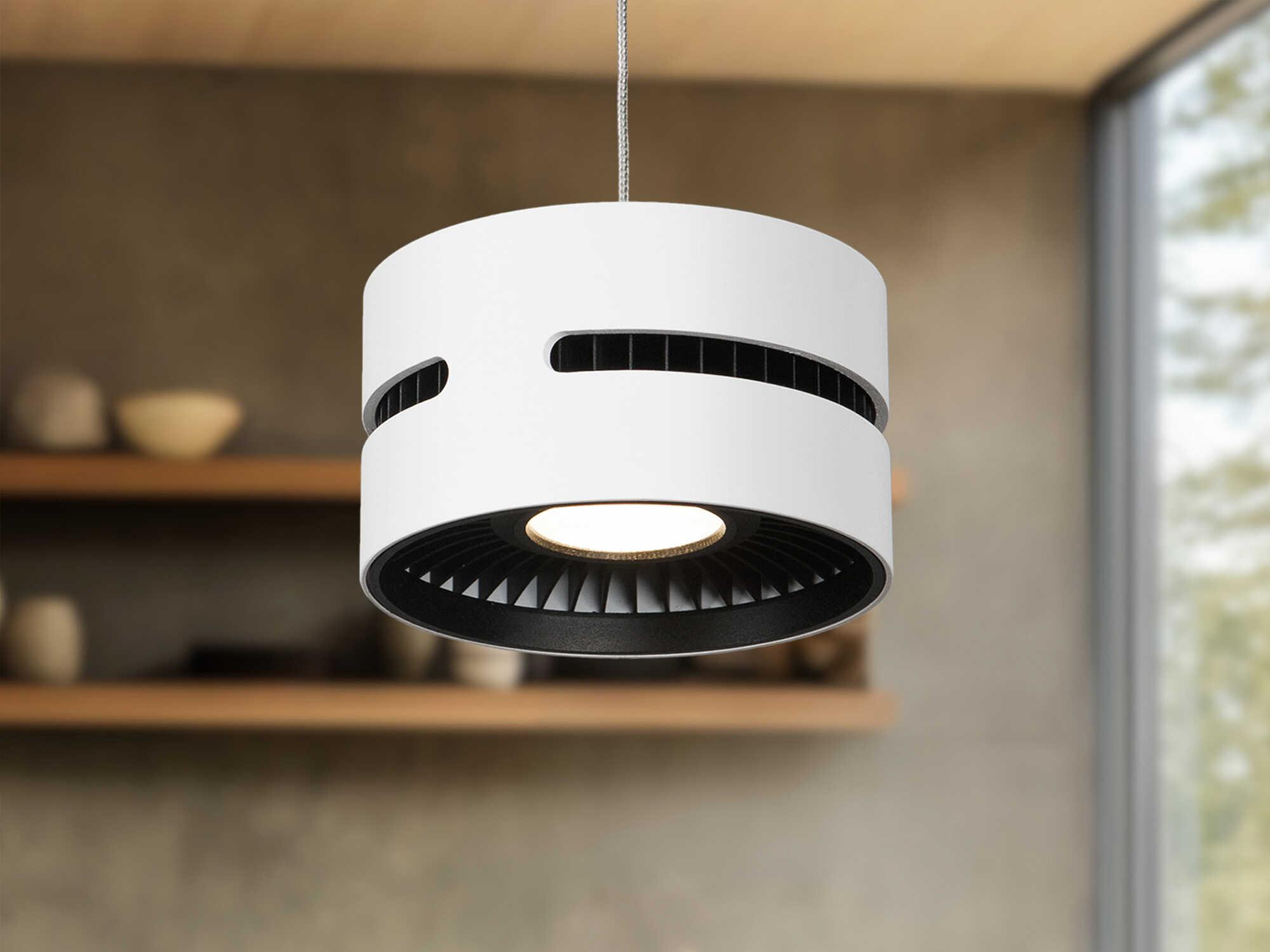 Kuzco Lighting Oxford White Round Mini Pendant