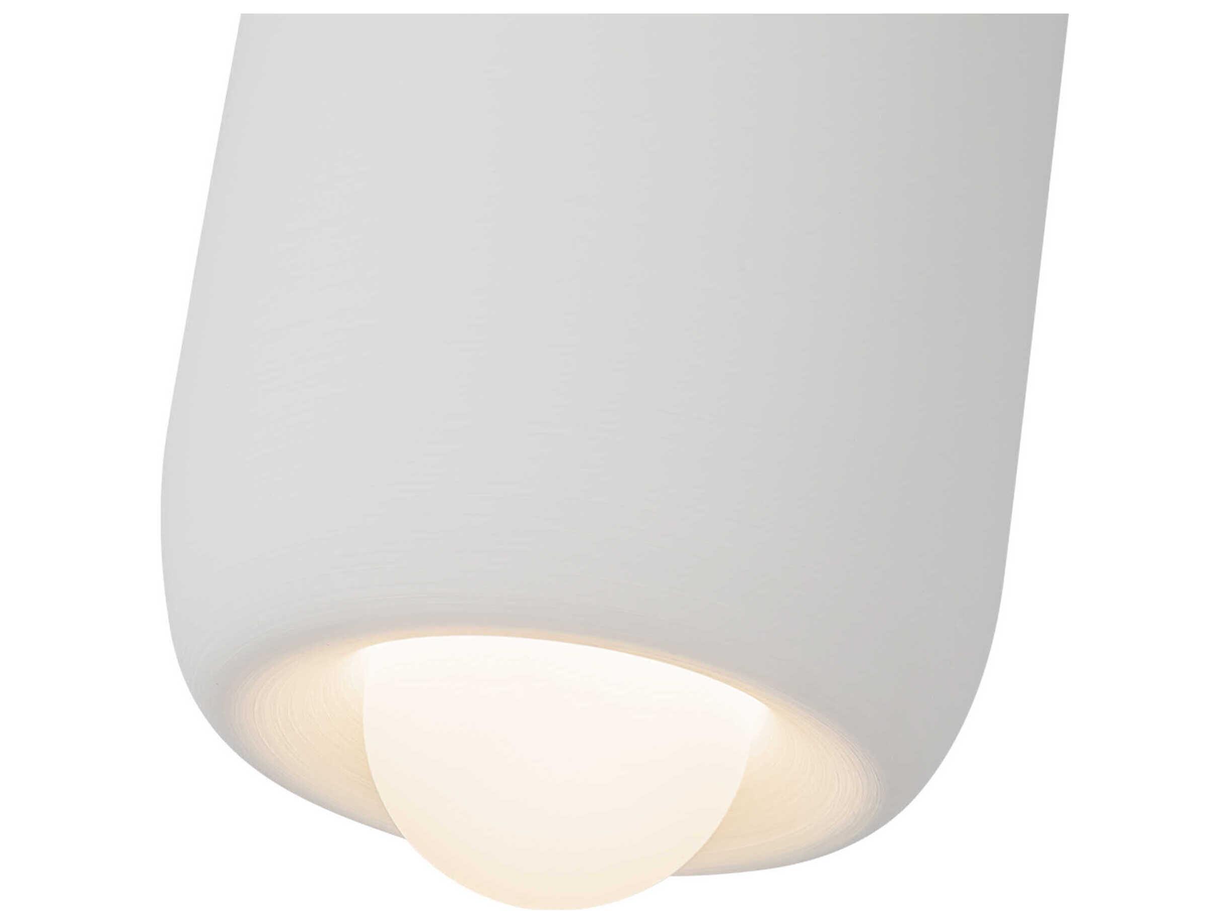 Kuzco Lighting Hayden Antique White Cylinder Mini Pendant