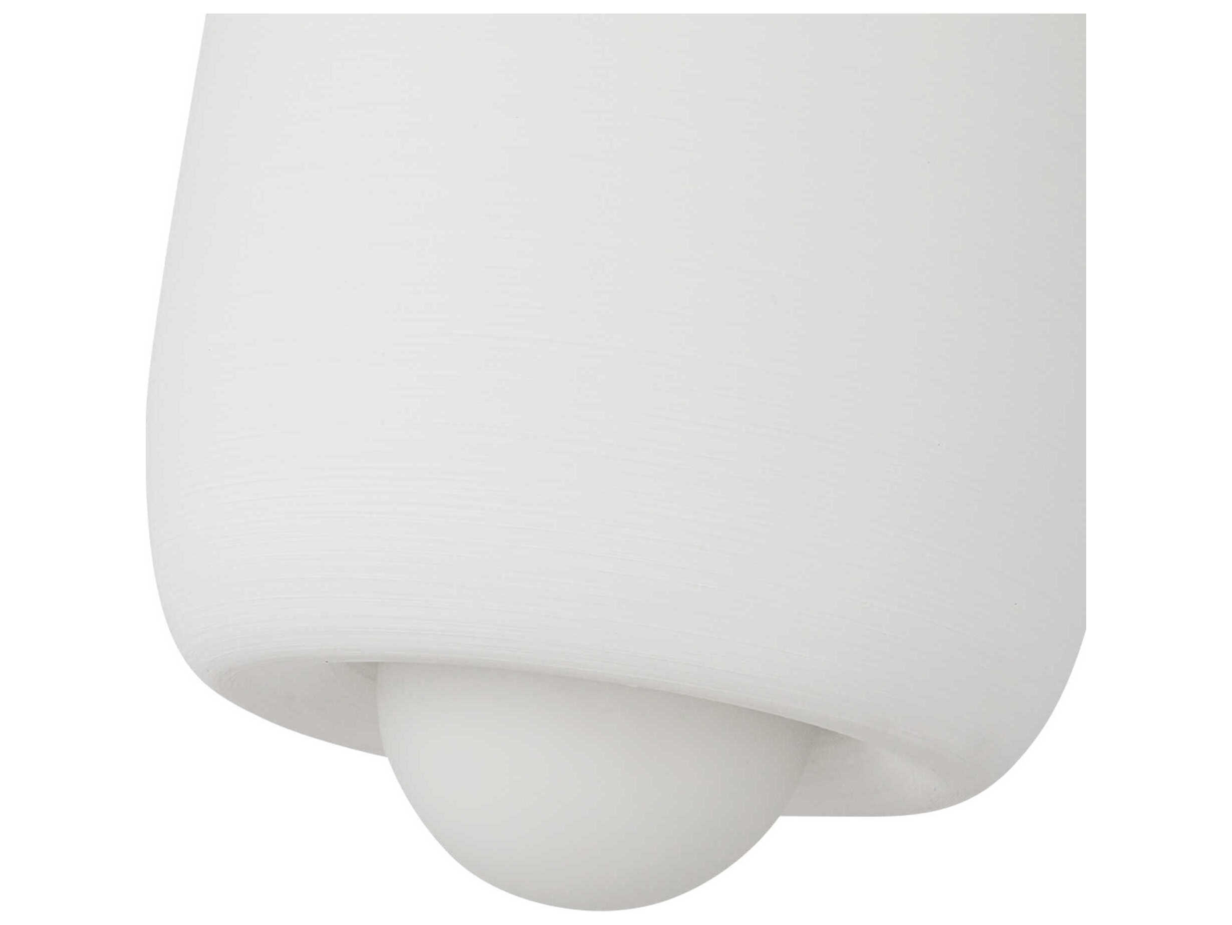 Kuzco Lighting Hayden Antique White Cylinder Mini Pendant