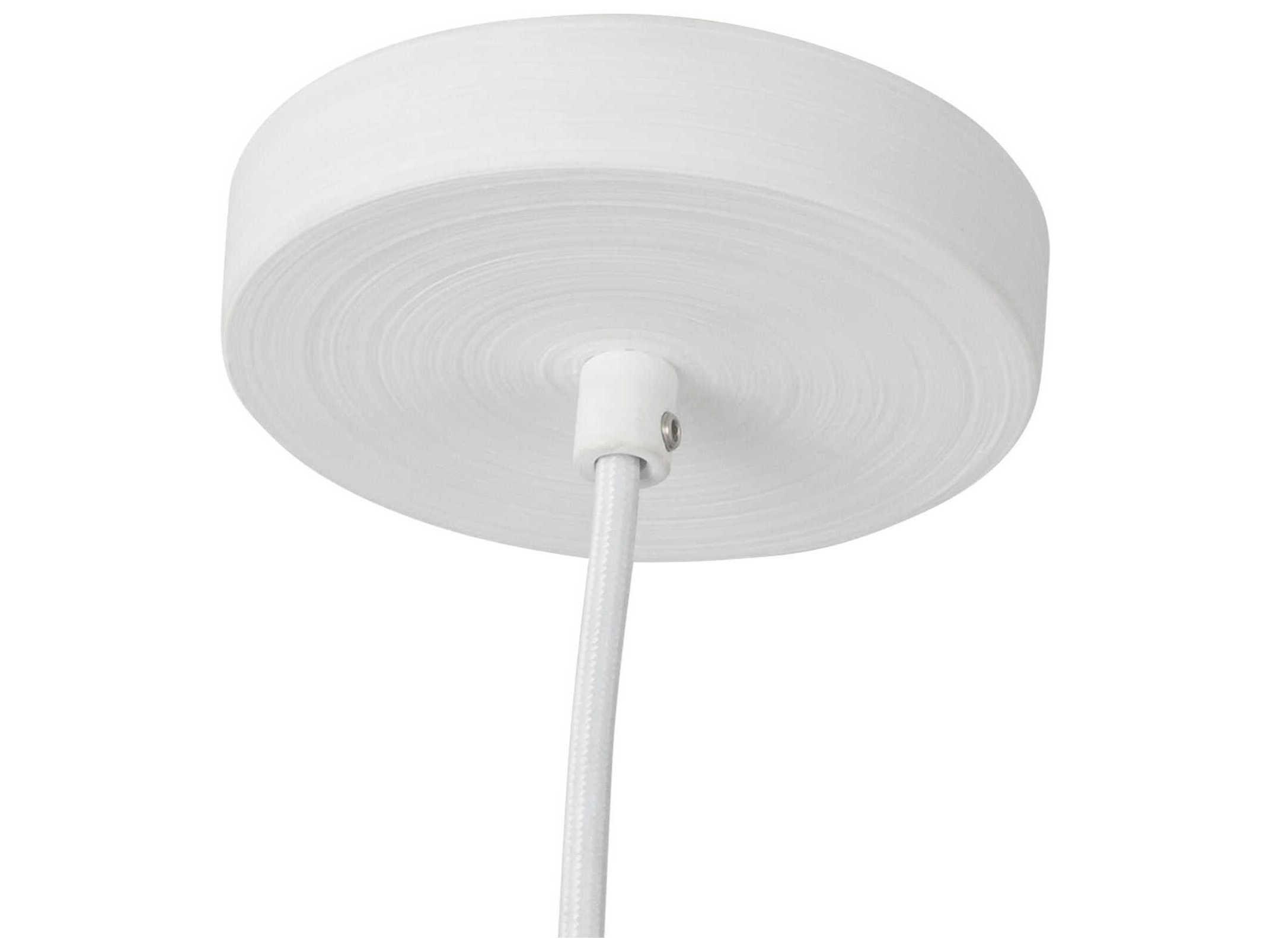 Kuzco Lighting Hayden Antique White Cylinder Mini Pendant