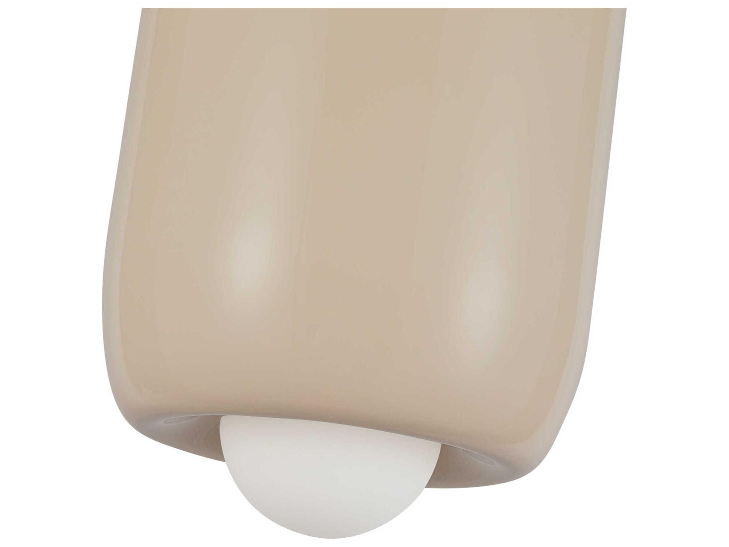 Kuzco Lighting Hayden Pearl White Cylinder Mini Pendant