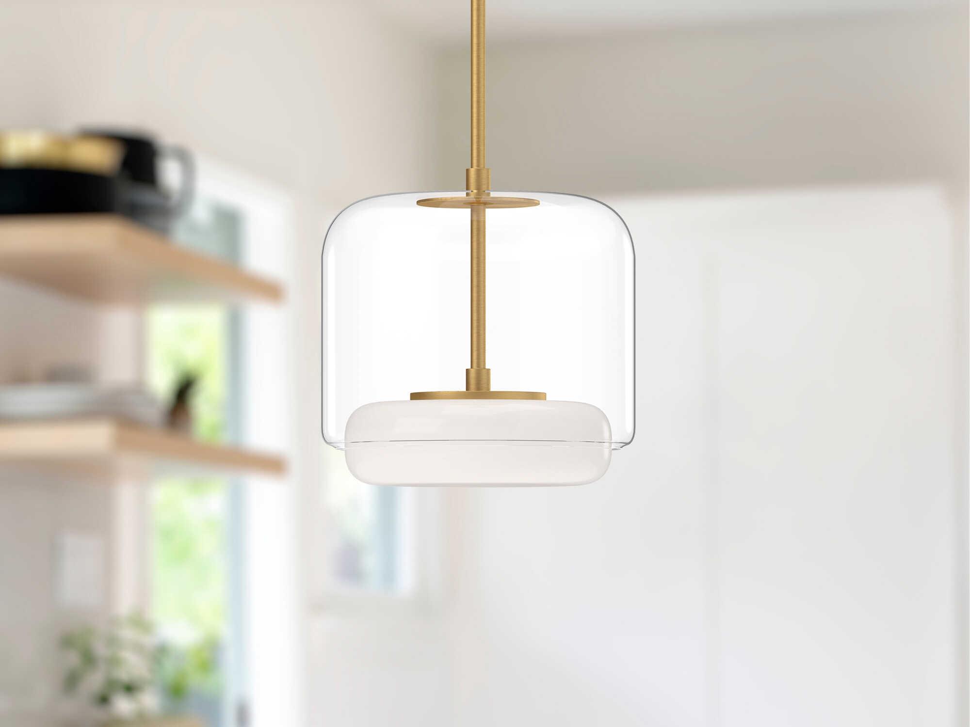 Kuzco Lighting Enkel Brushed Gold Mini Pendant