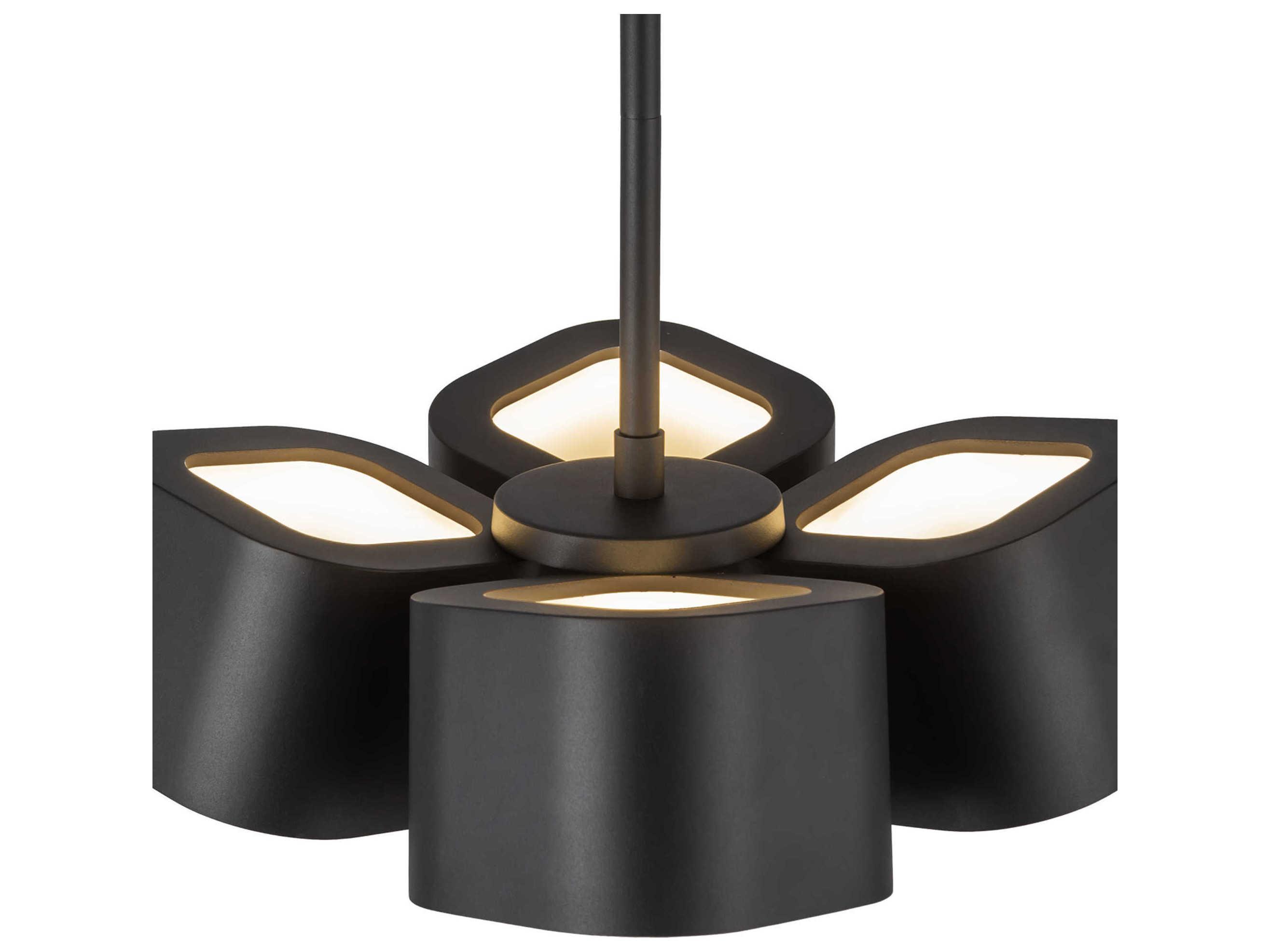 Kuzco Lighting Arena Black Geometric Pendant