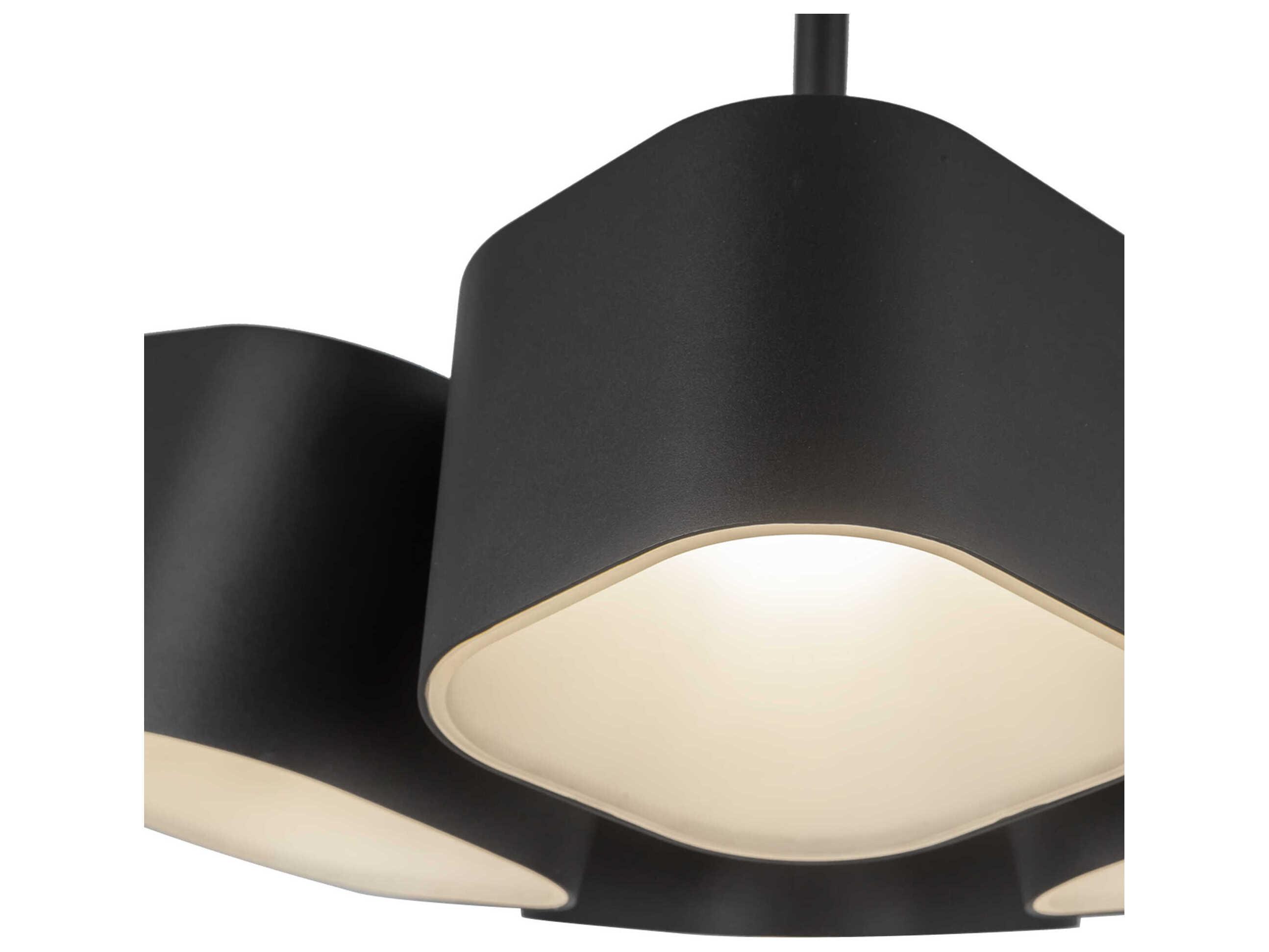 Kuzco Lighting Arena Black Geometric Pendant