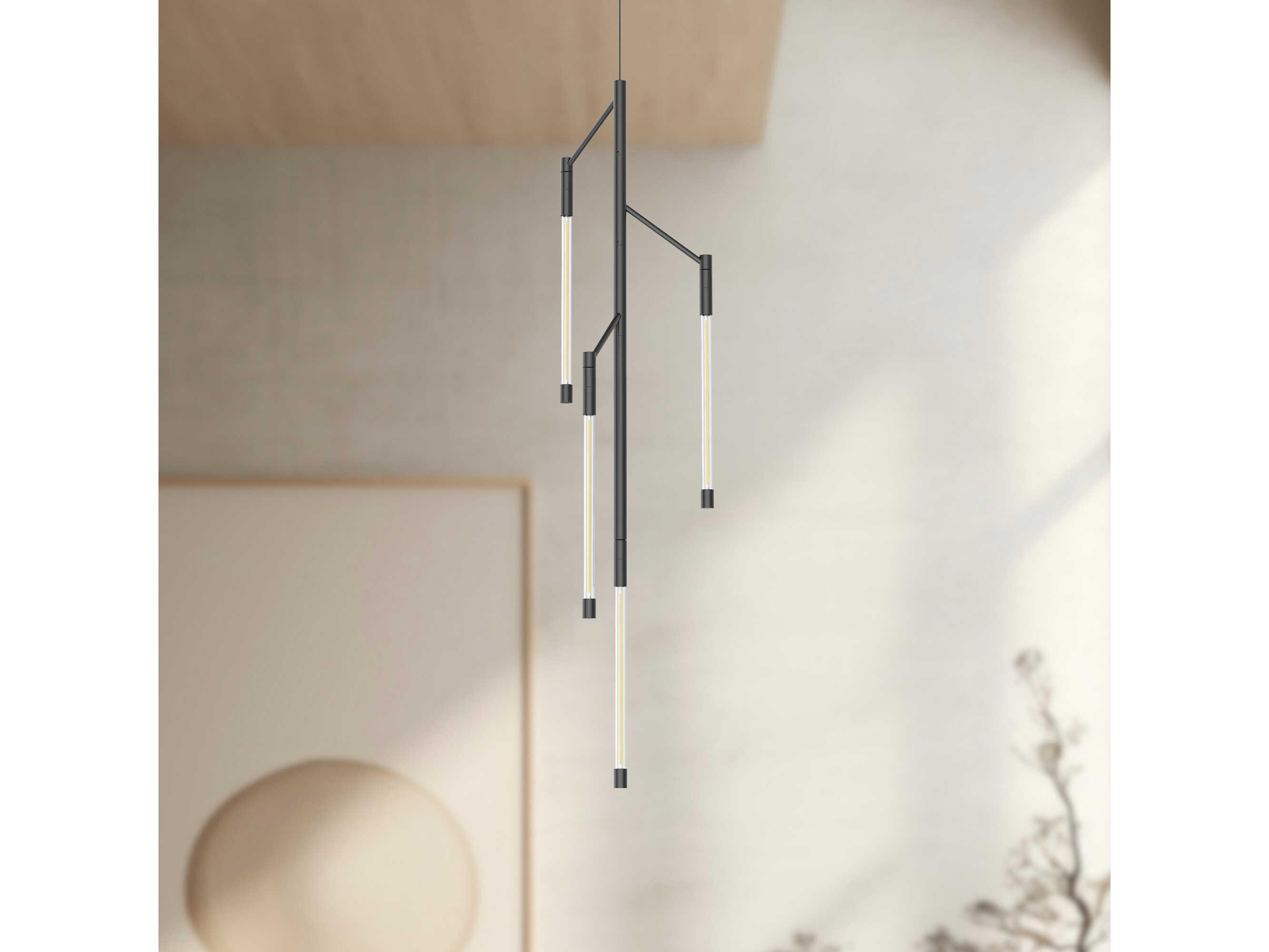Kuzco Lighting Motif Black Linear Mini Pendant