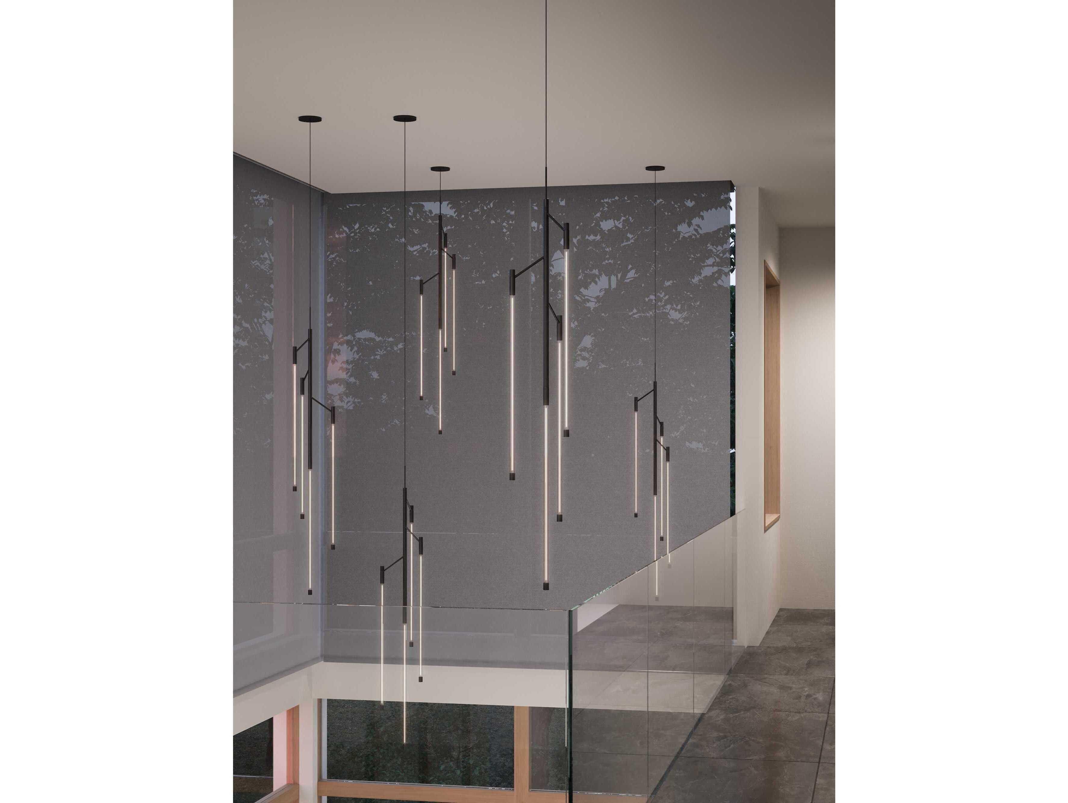 Kuzco Lighting Motif Black Linear Mini Pendant