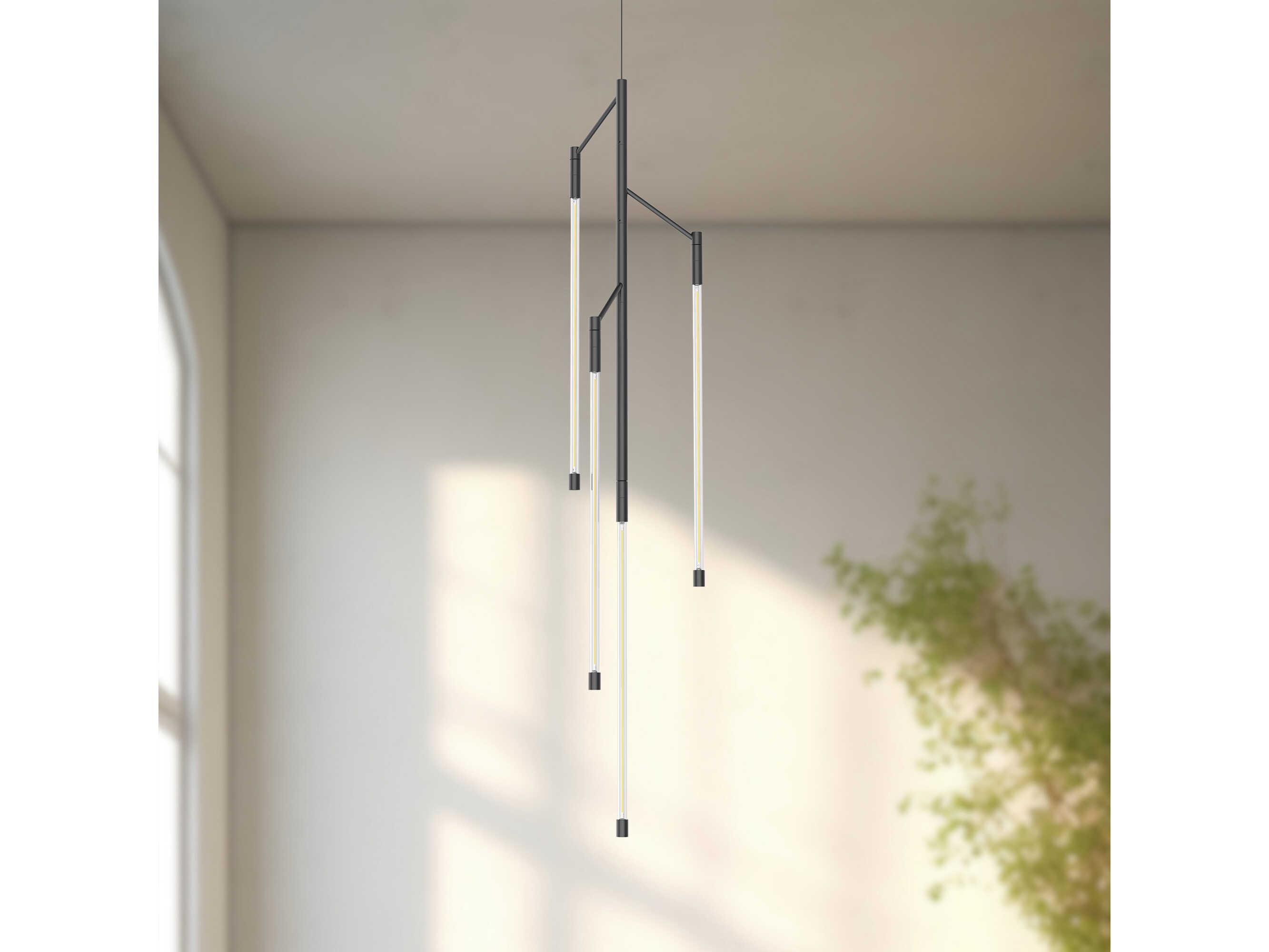 Kuzco Lighting Motif Black Linear Mini Pendant