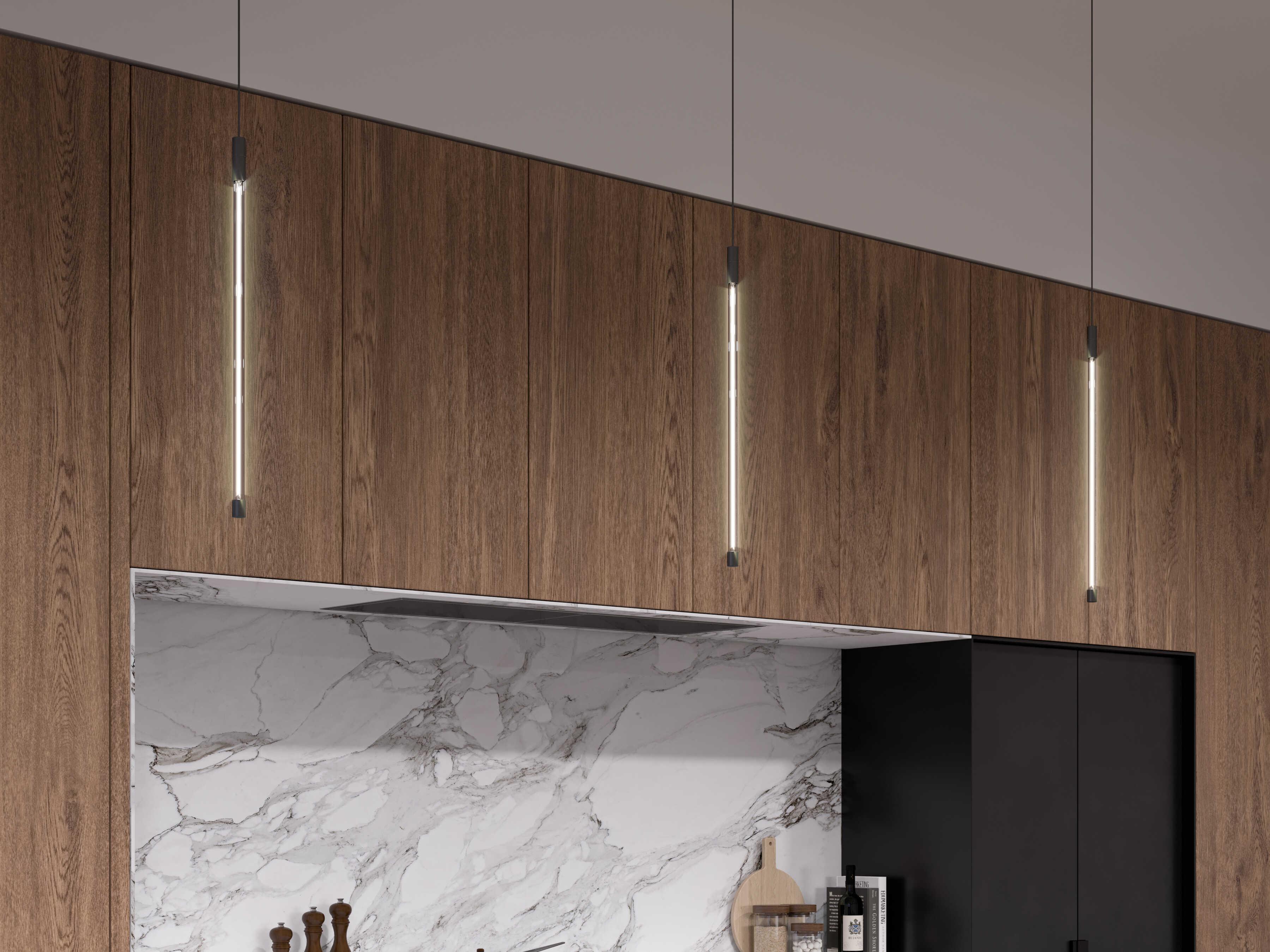 Kuzco Lighting Motif Black Linear Mini Pendant