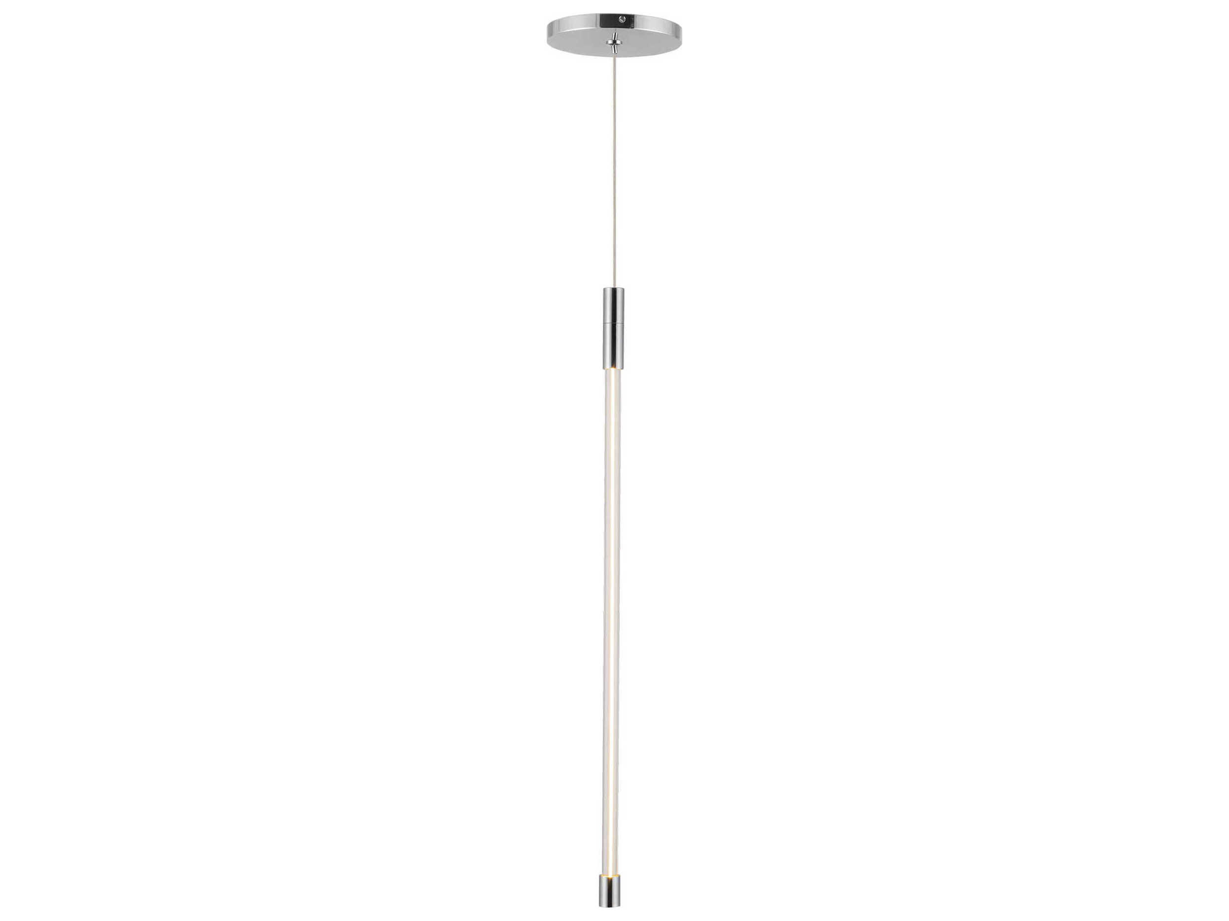 Kuzco Lighting Motif Chrome Linear Mini Pendant